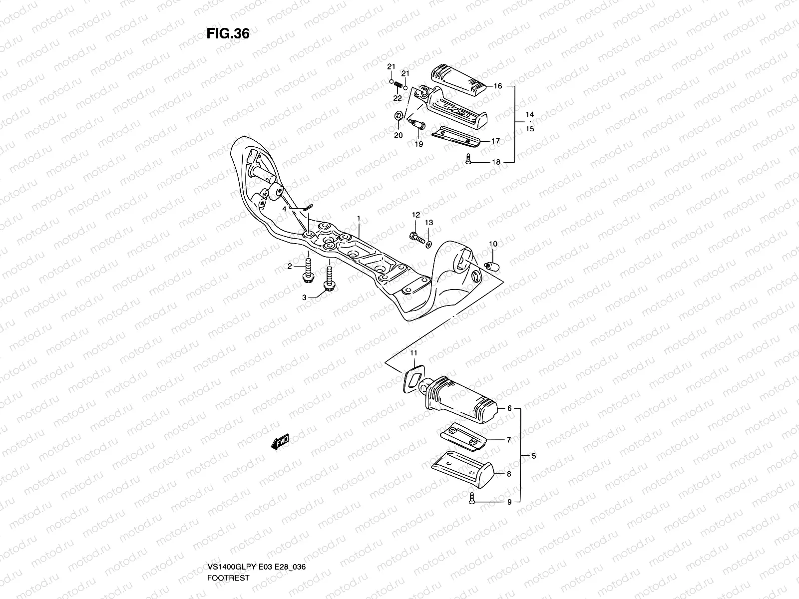 36 - FOOTREST