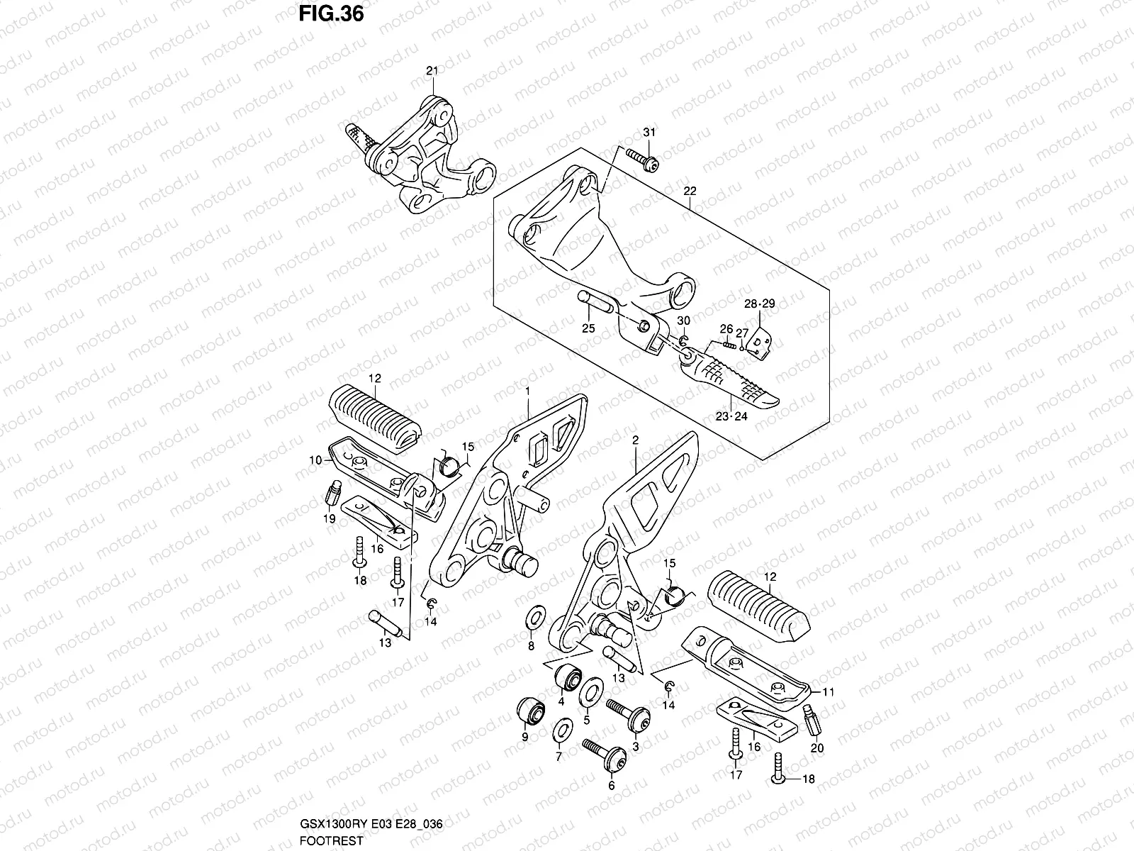 36 - FOOTREST