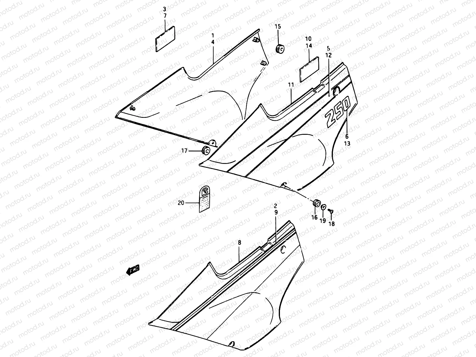 36 - FRAME COVER (MODEL H)