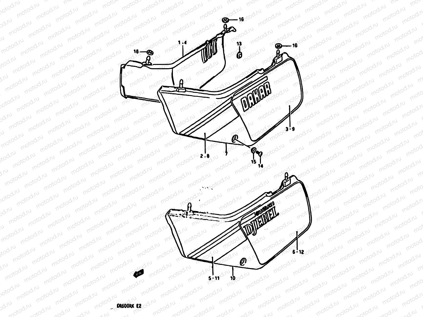 36 - FRAME COVER (MODEL H)