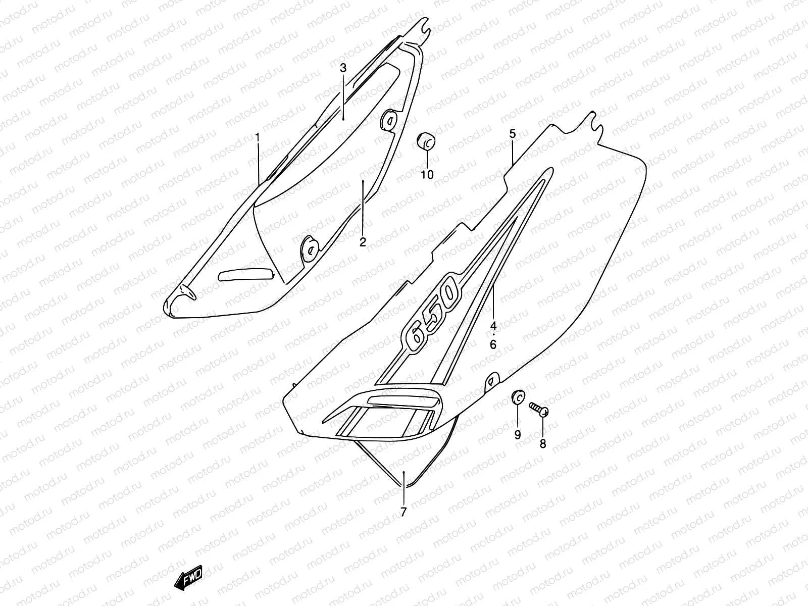 36 - FRAME COVER (MODEL K1)