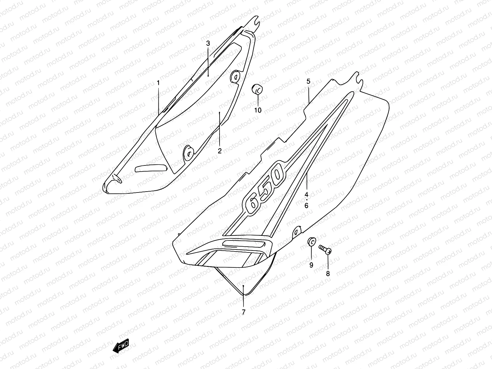 36 - FRAME COVER (MODEL K1)