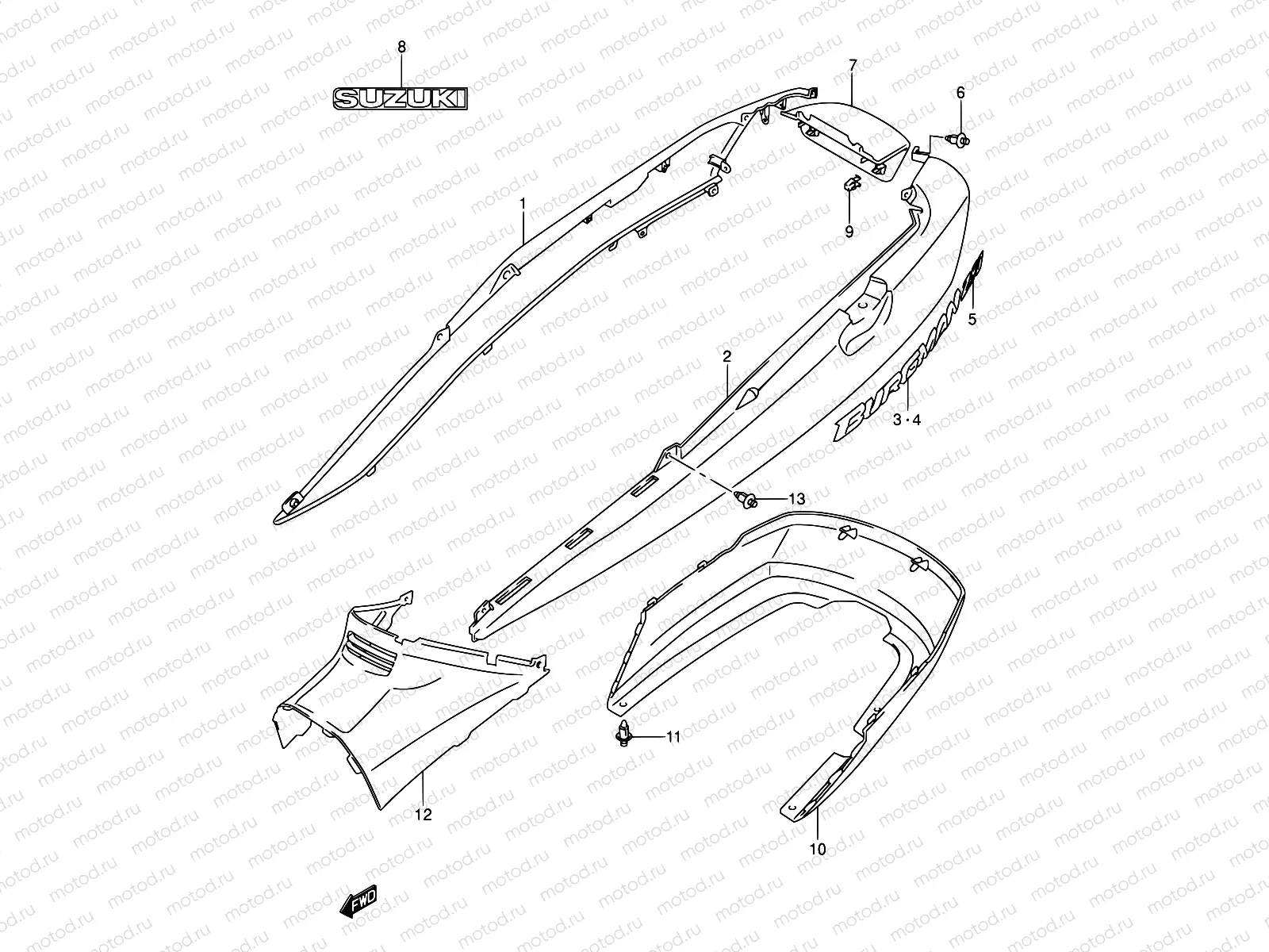 36 - FRAME COVER (MODEL K3)