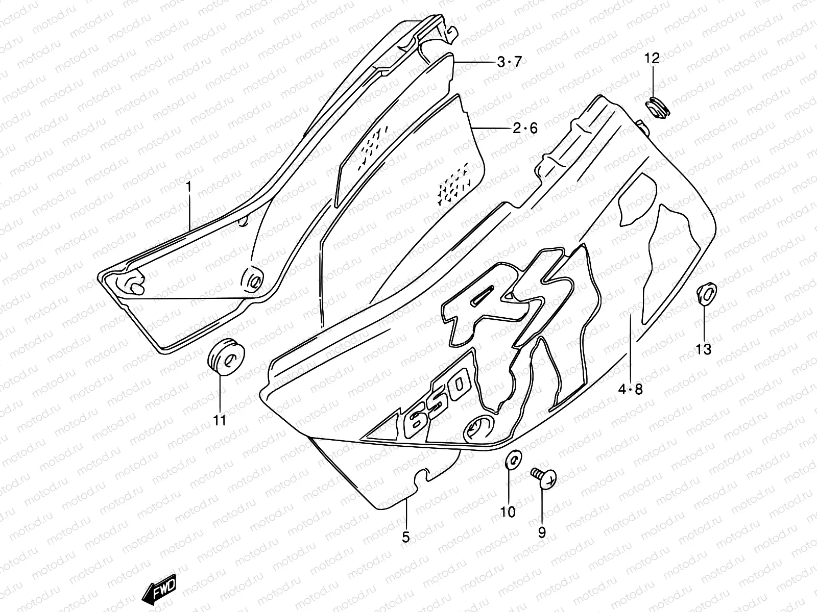 36 - FRAME COVER (MODEL M)