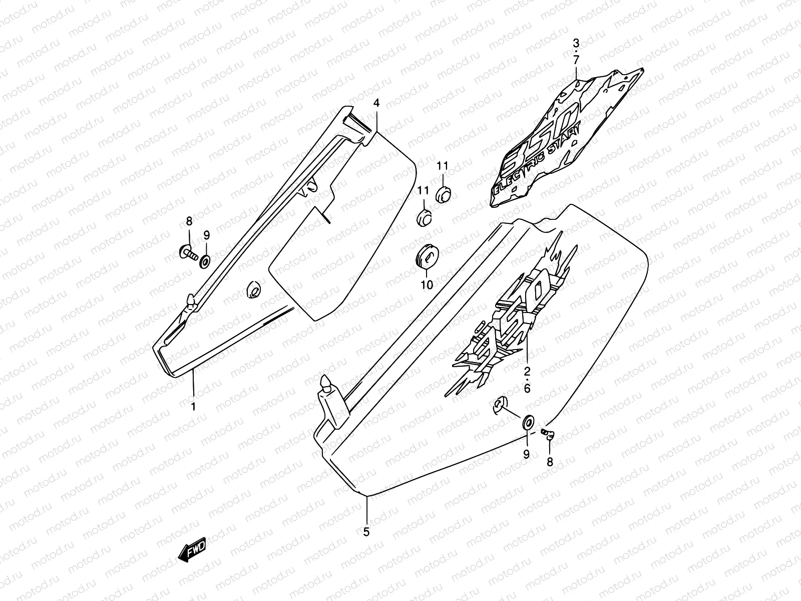 36 - FRAME COVER (MODEL R/S)