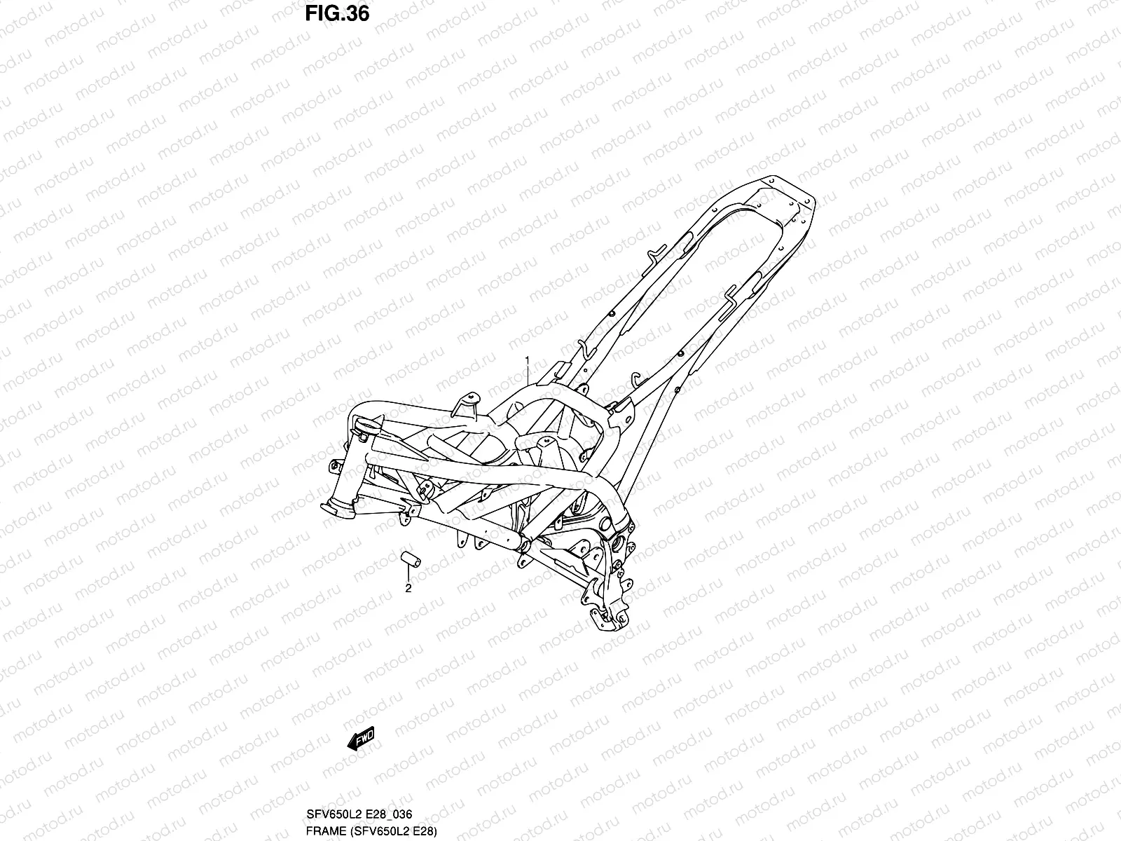 36 - FRAME (SFV650L2 E28)