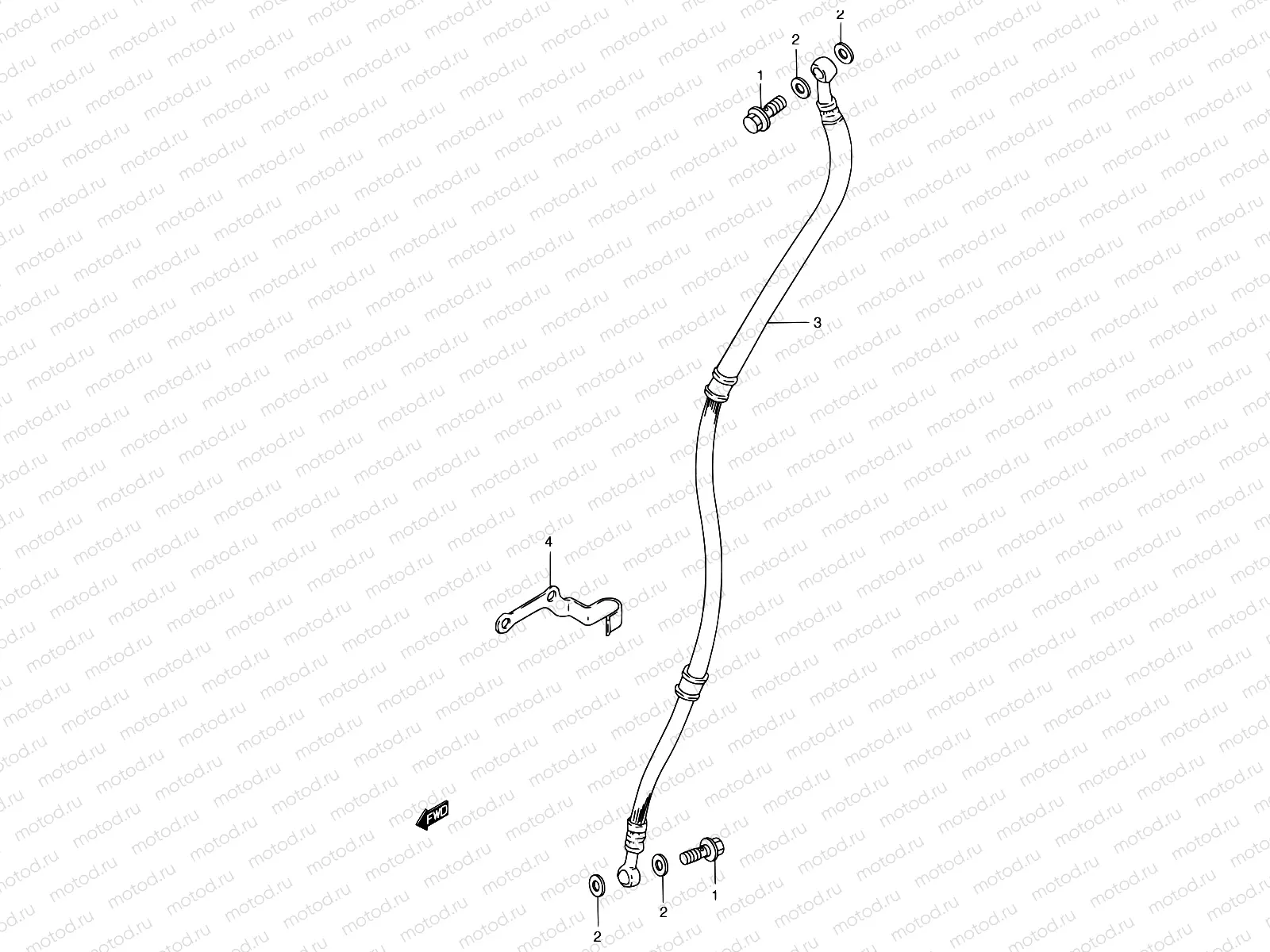 36 - FRONT BRAKE HOSE