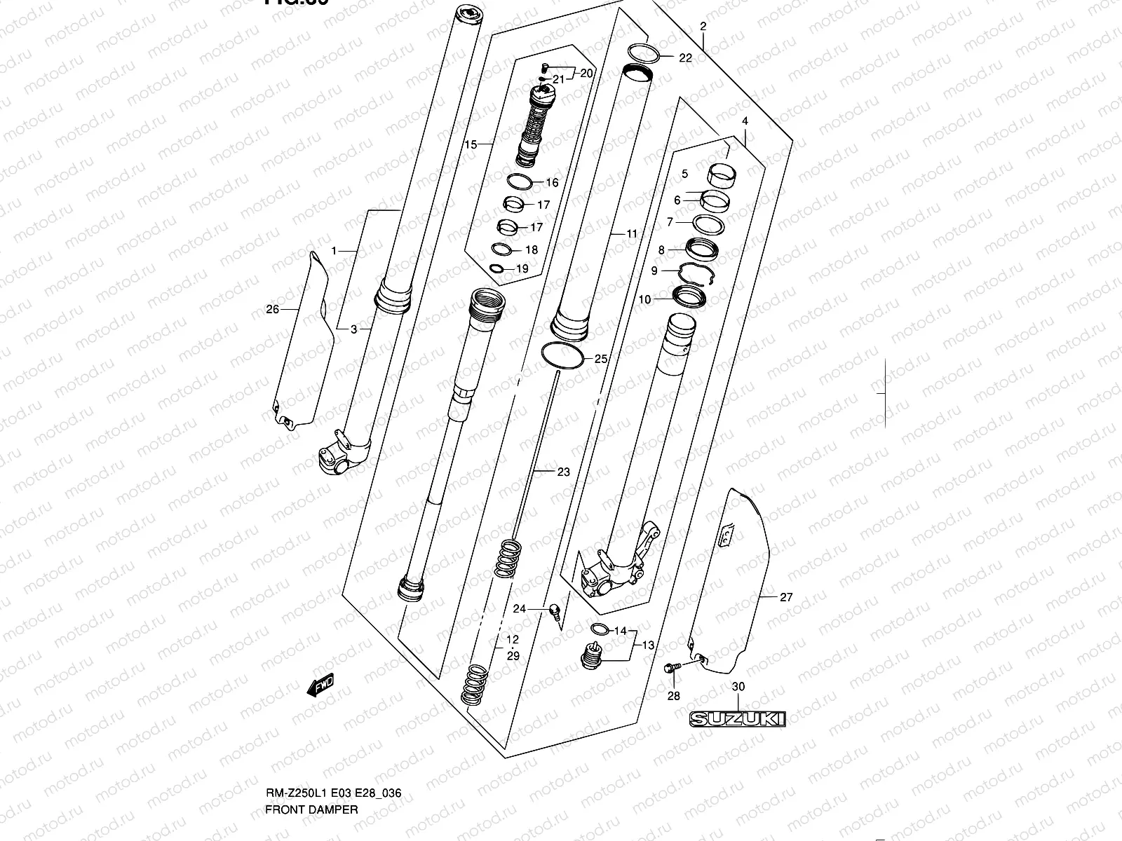 36 - FRONT DAMPER