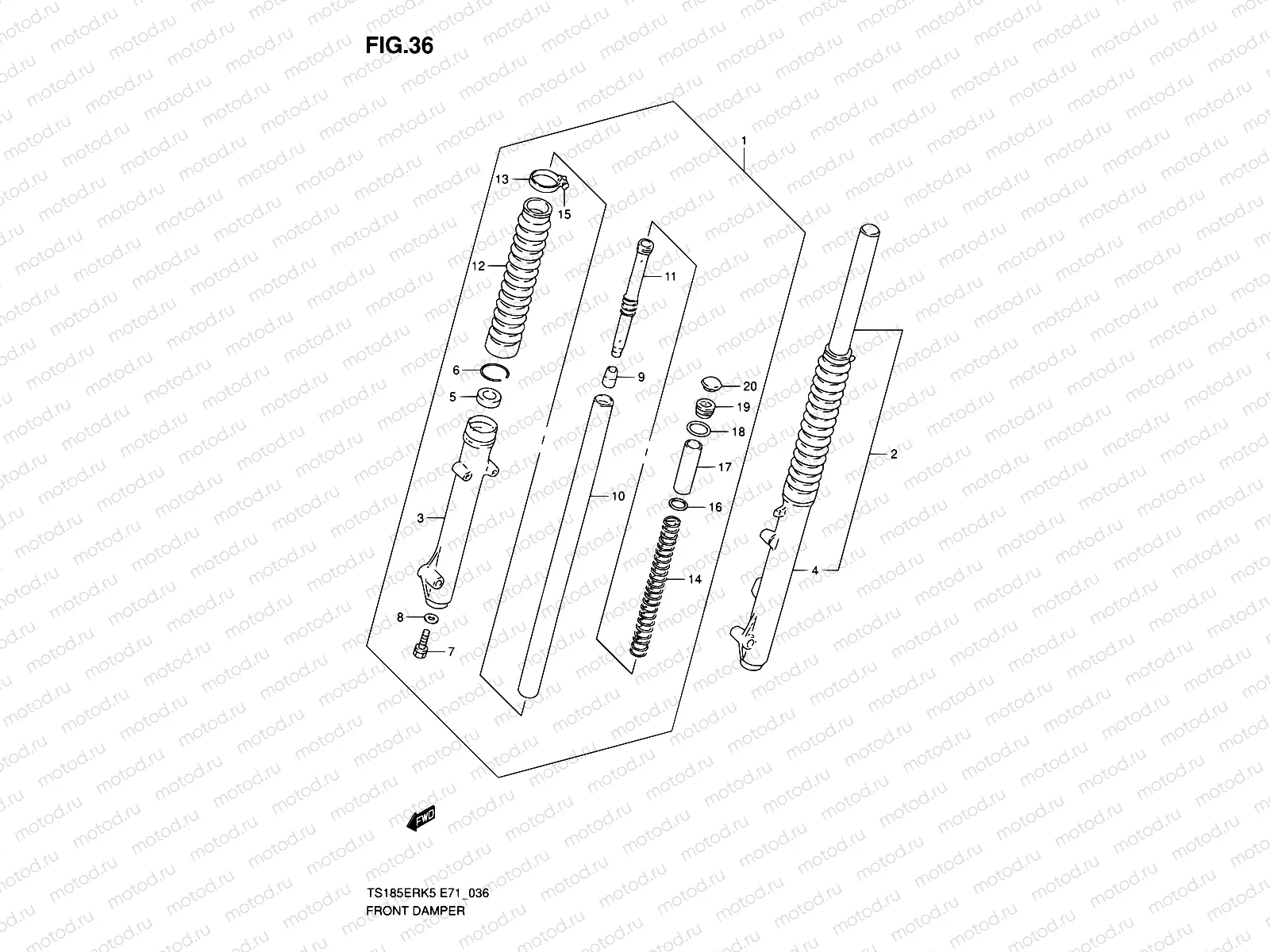 36 - FRONT DAMPER