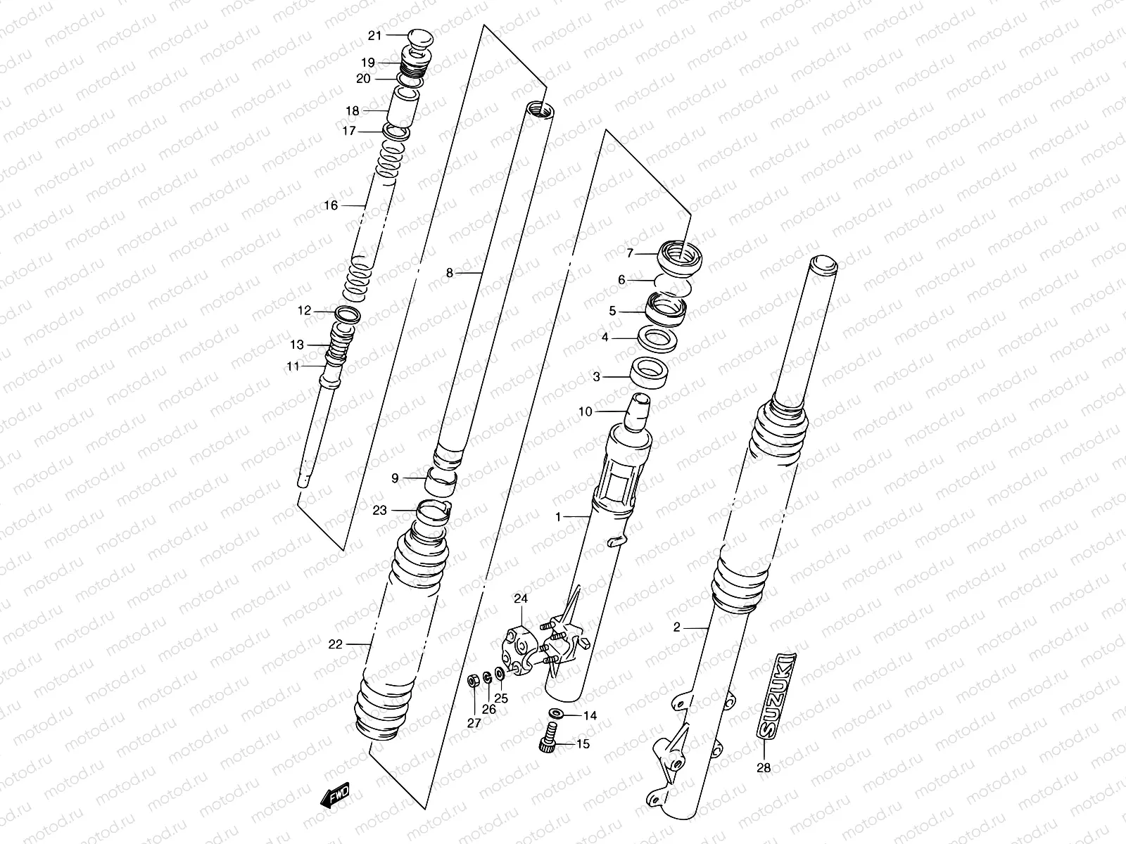 36 - FRONT DAMPER