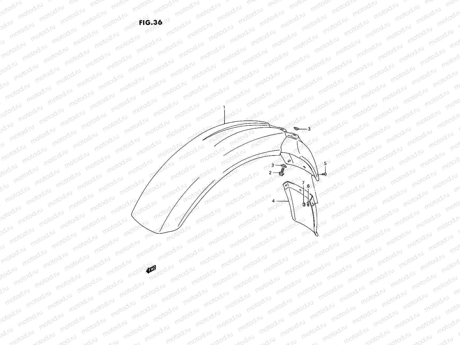36 - FRONT FENDER