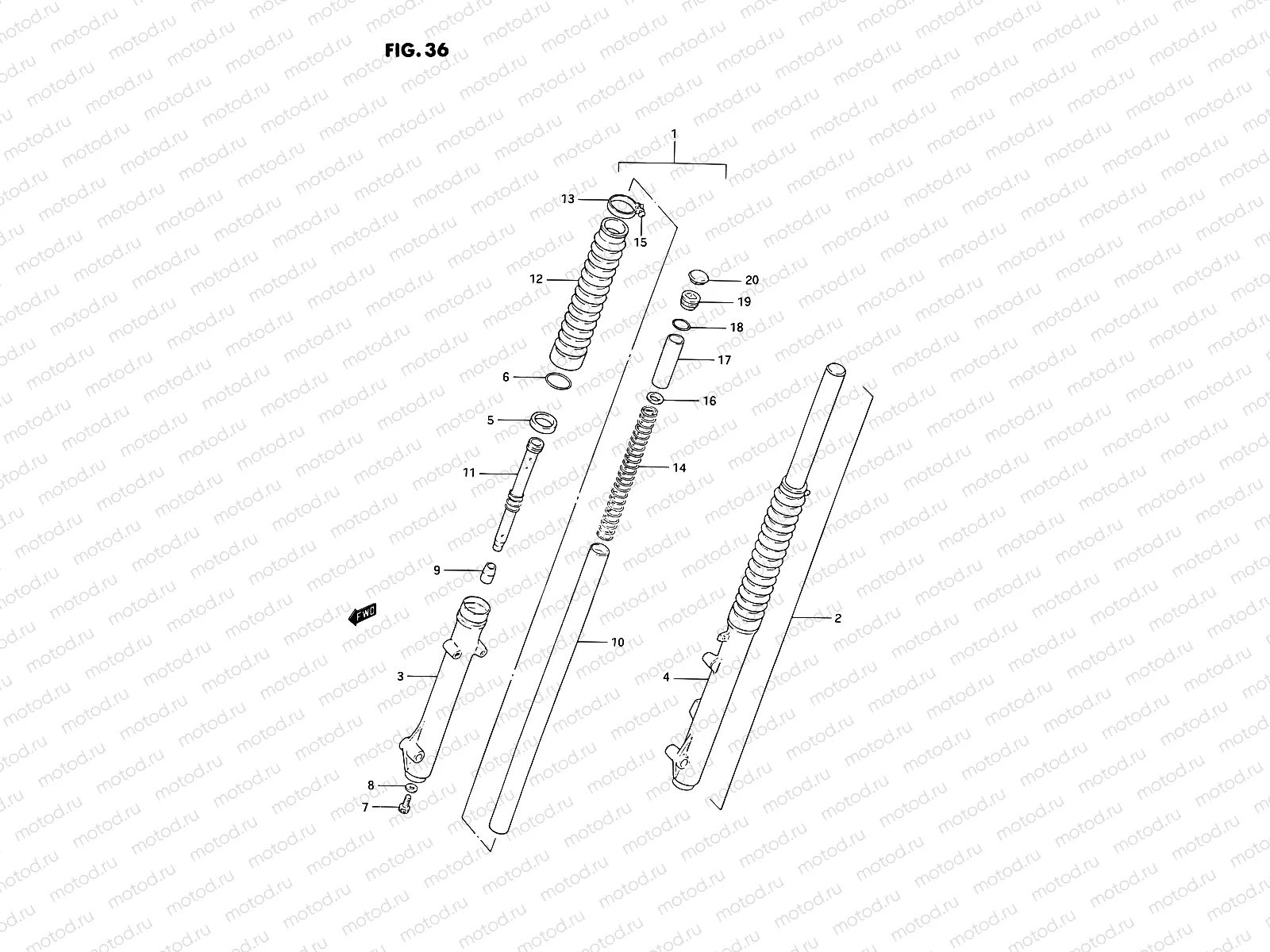 36 - FRONT FORK