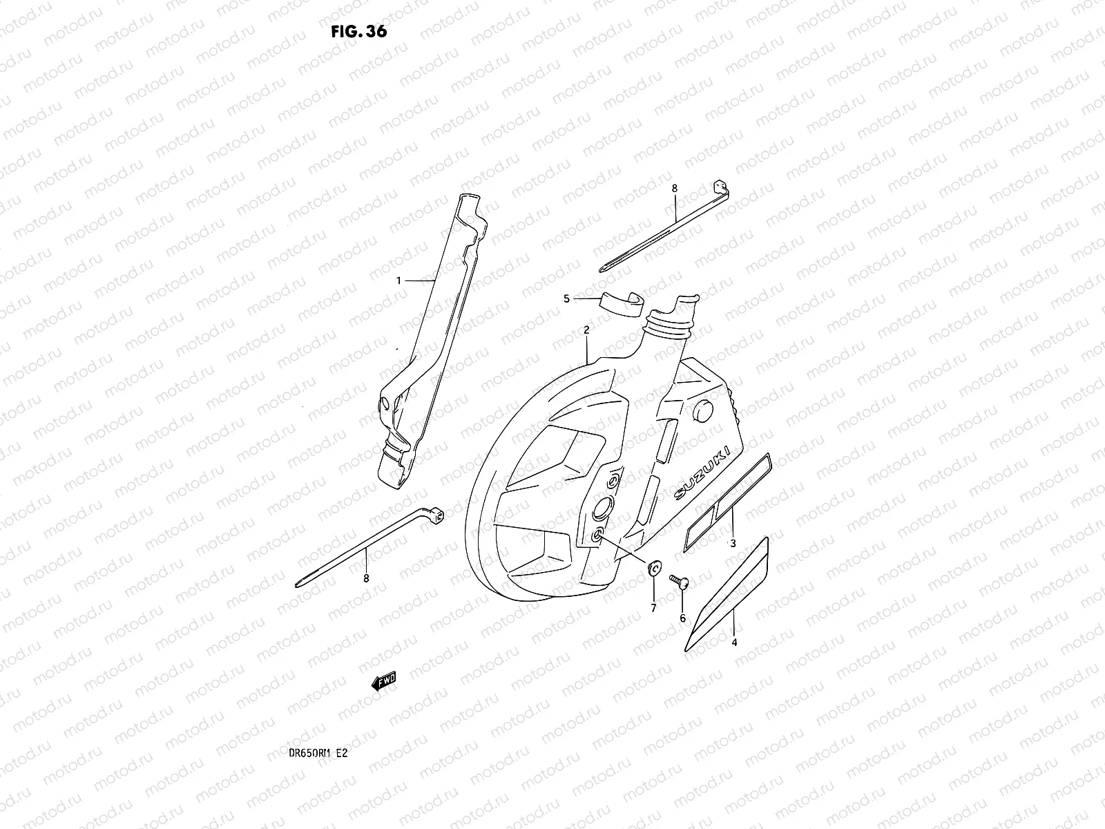 36 - FRONT FORK COVER