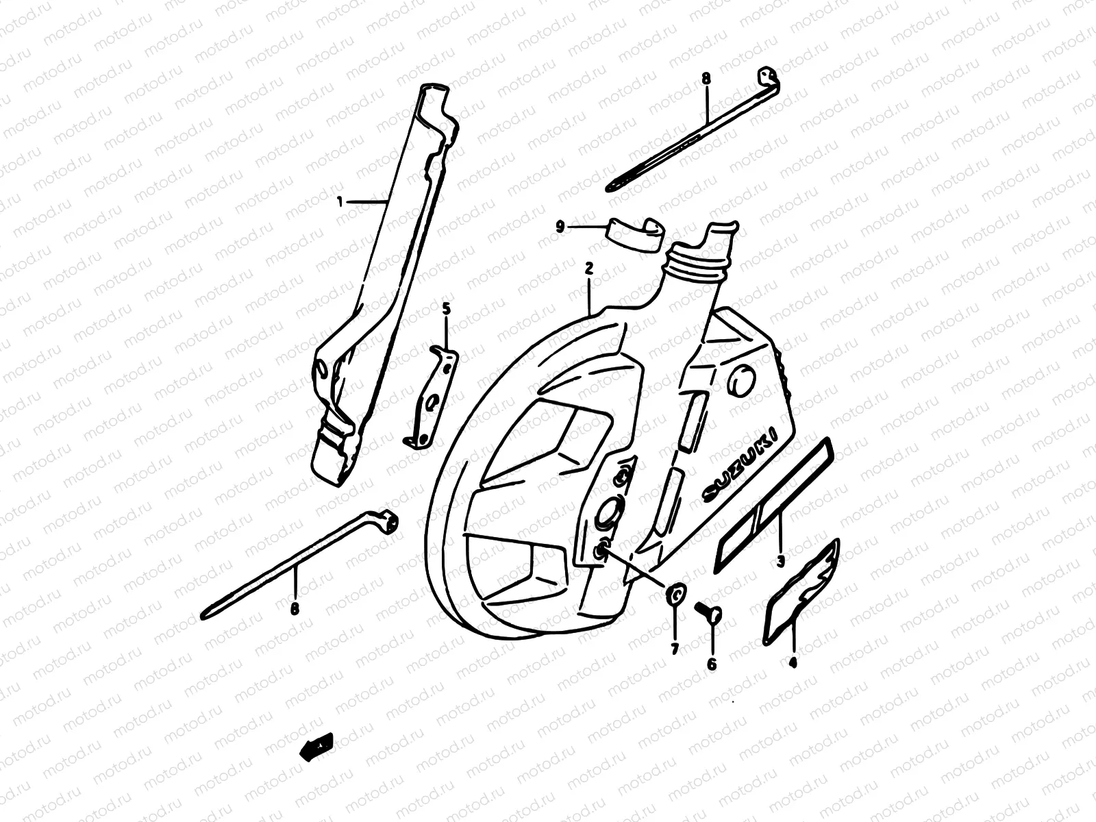 36 - FRONT FORK COVER
