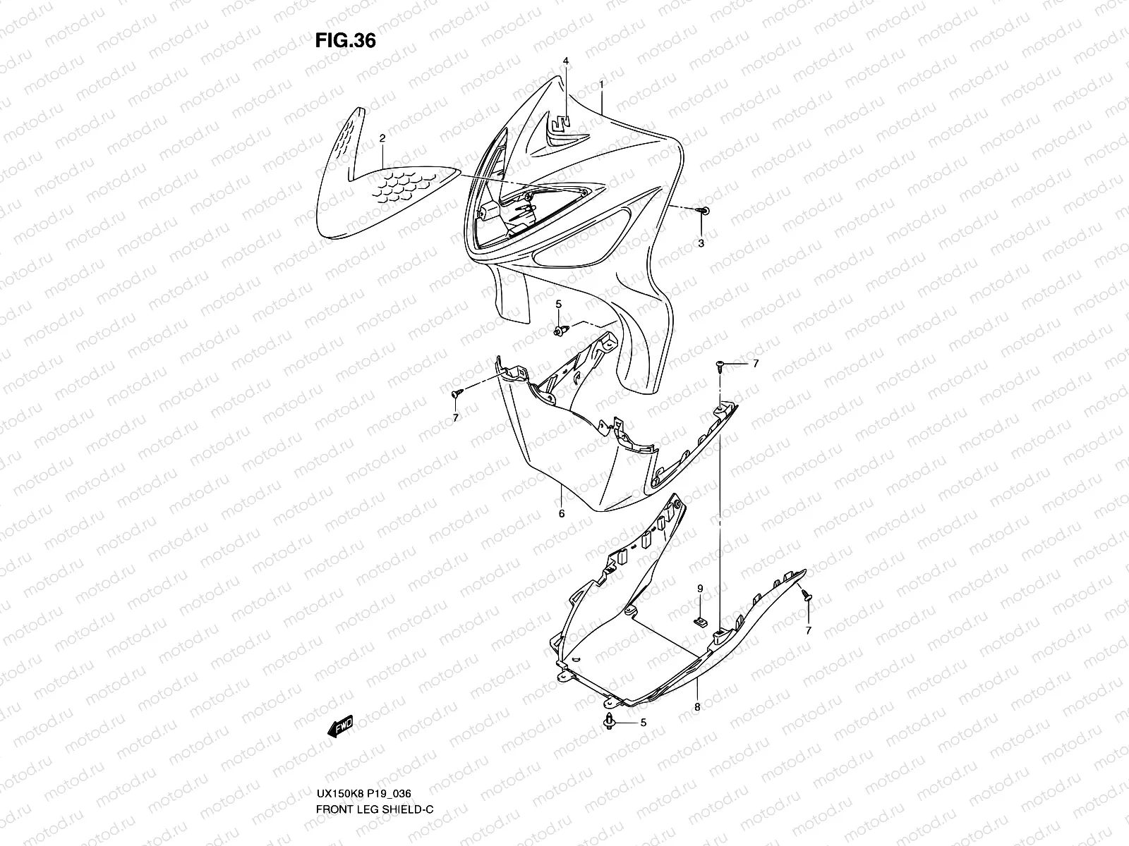 36 - FRONT LEG SHIELD