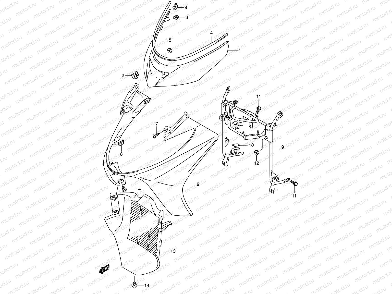 36 - FRONT LEG SHIELD (MODEL K3/K4)