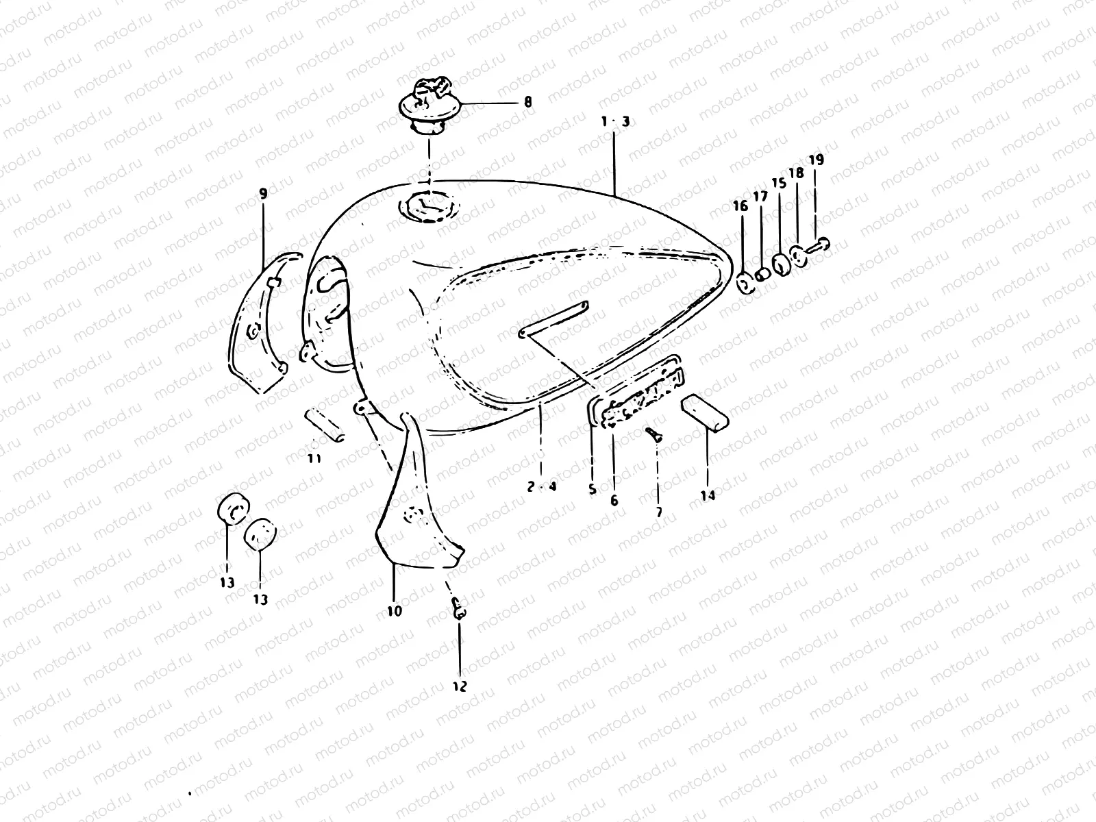 36 - FUEL TANK (GSX400LT)