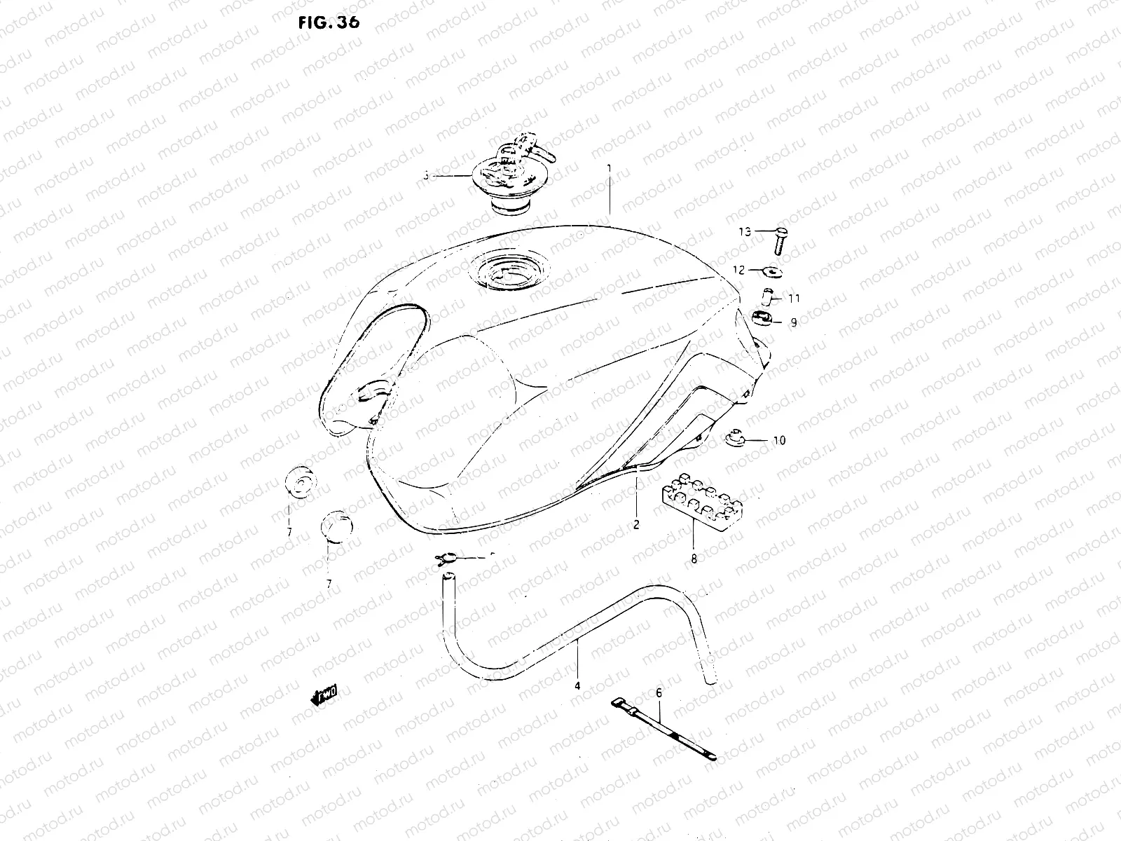 36 - FUEL TANK (GSX500ESF)