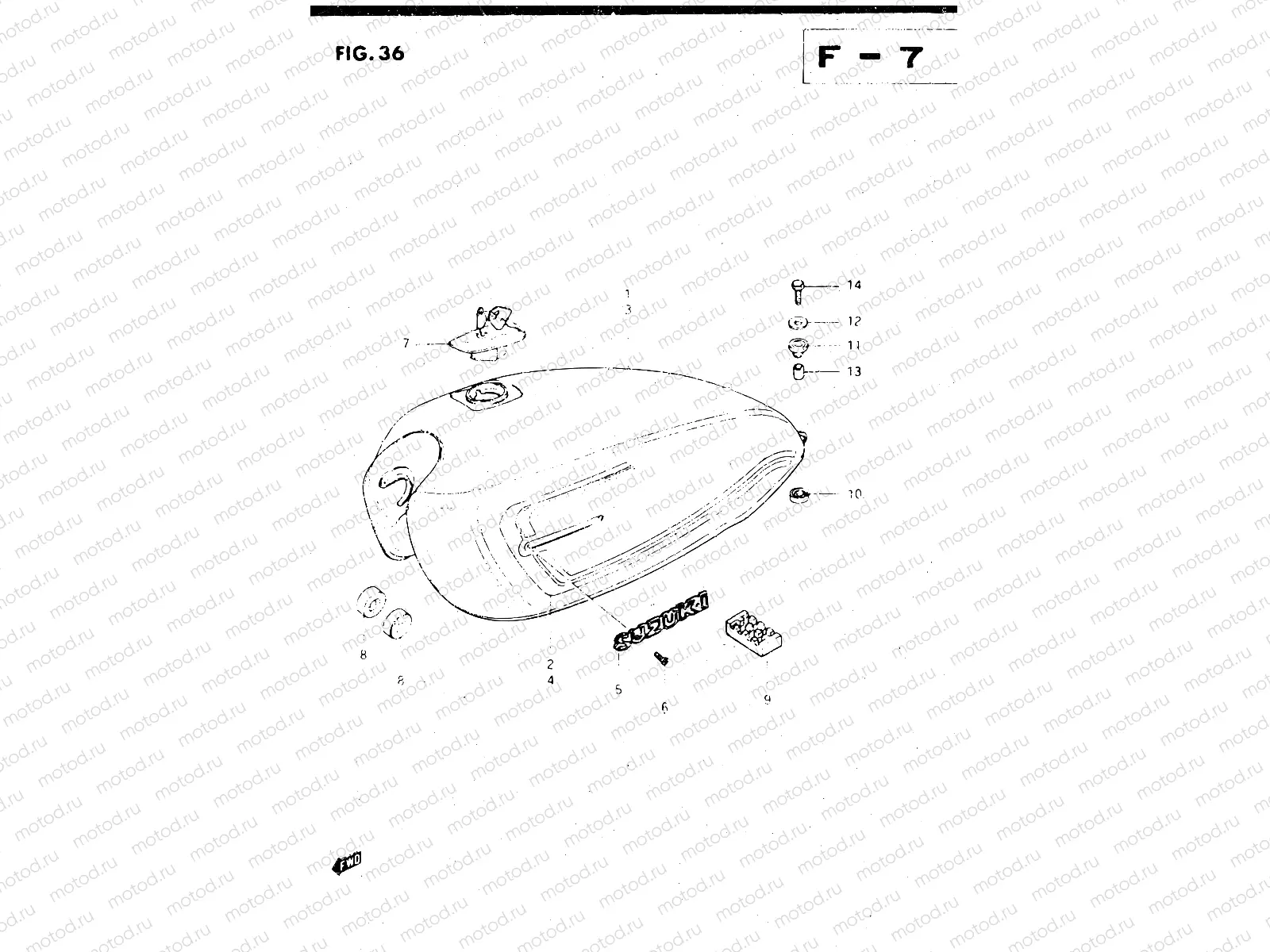 36 - FUEL TANK (MODEL D)