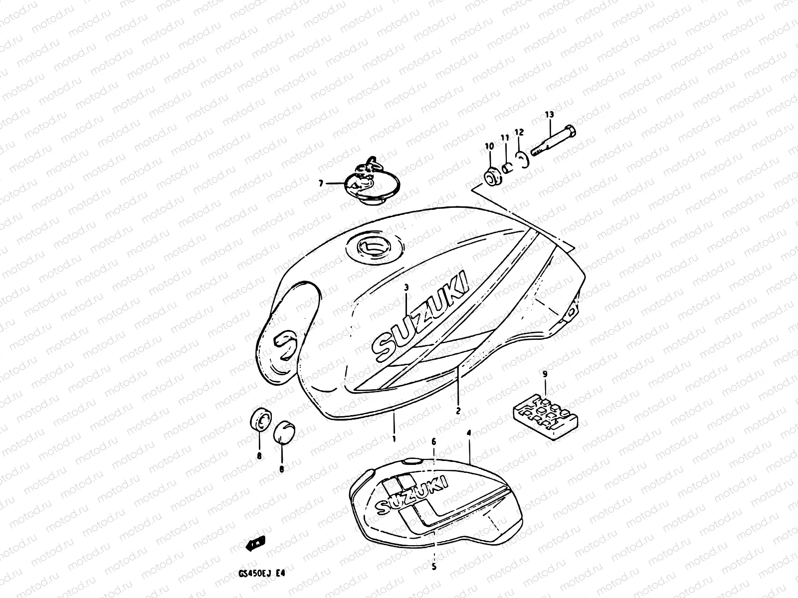 36 - FUEL TANK (MODEL H/J)