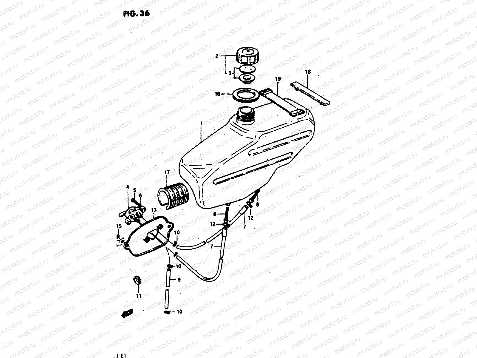 36 - FUEL TANK (MODEL X)