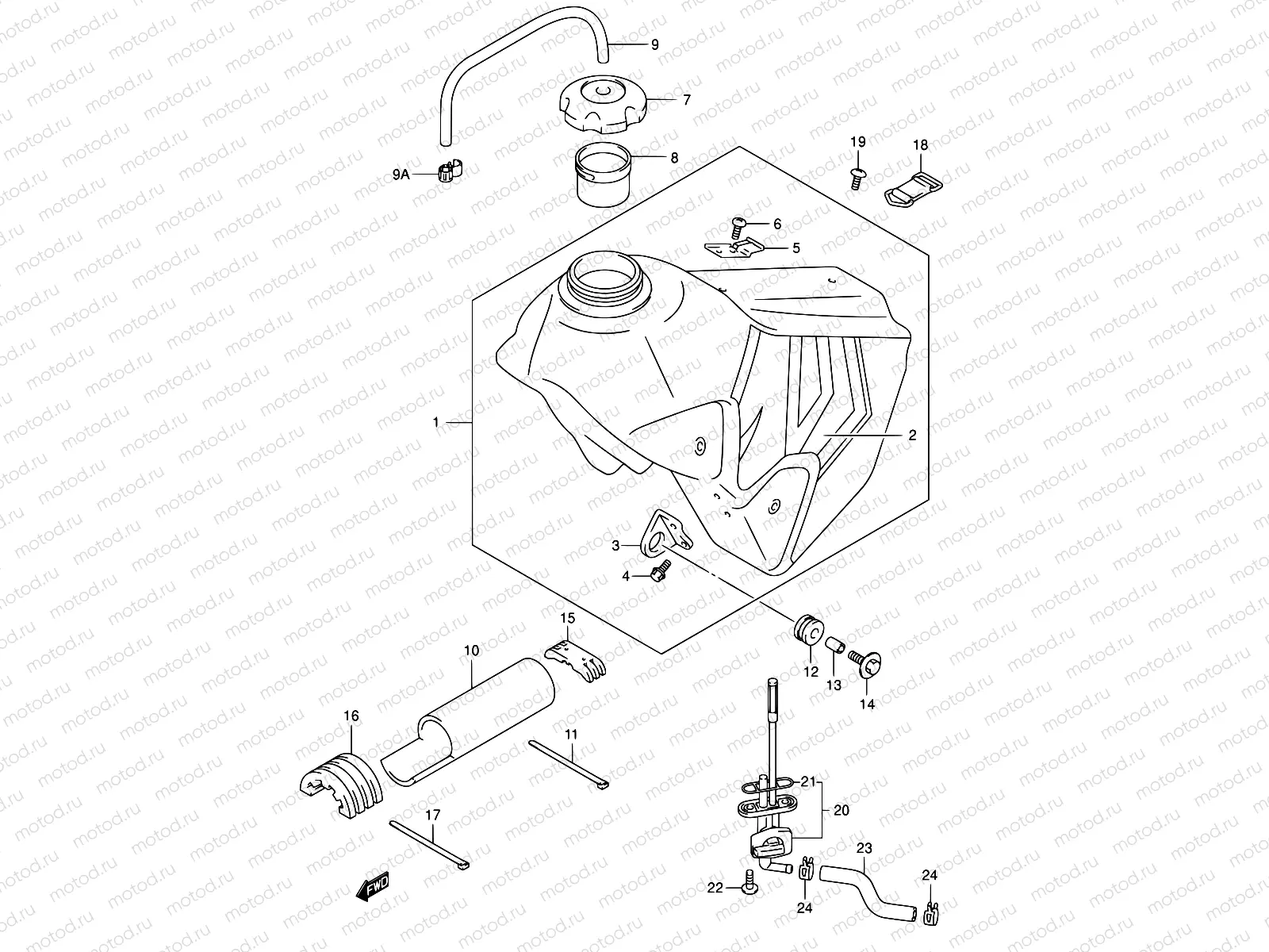 36 - FUEL TANK (MODEL Y)