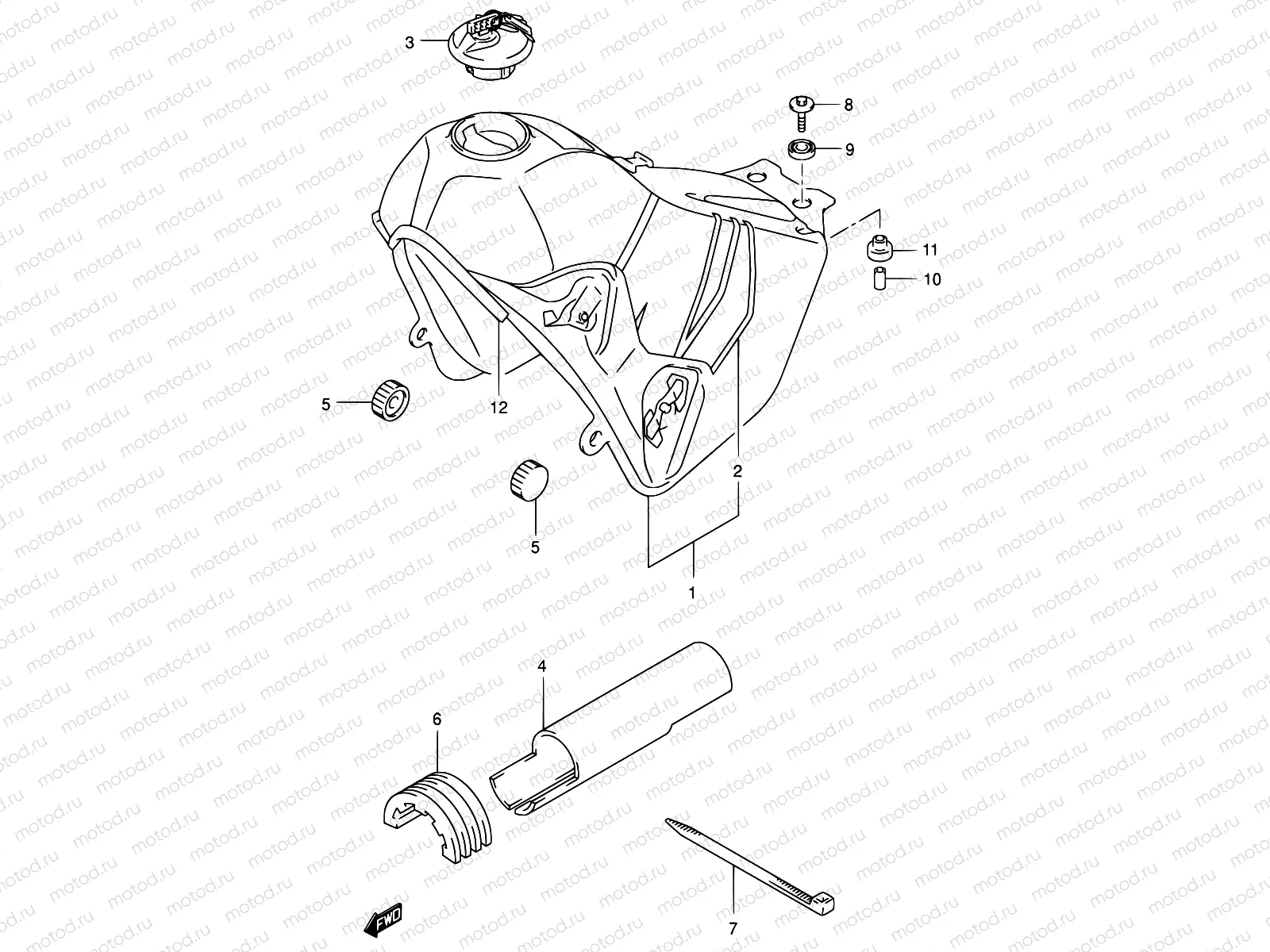 36 - FUEL TANK (MODEL Y)