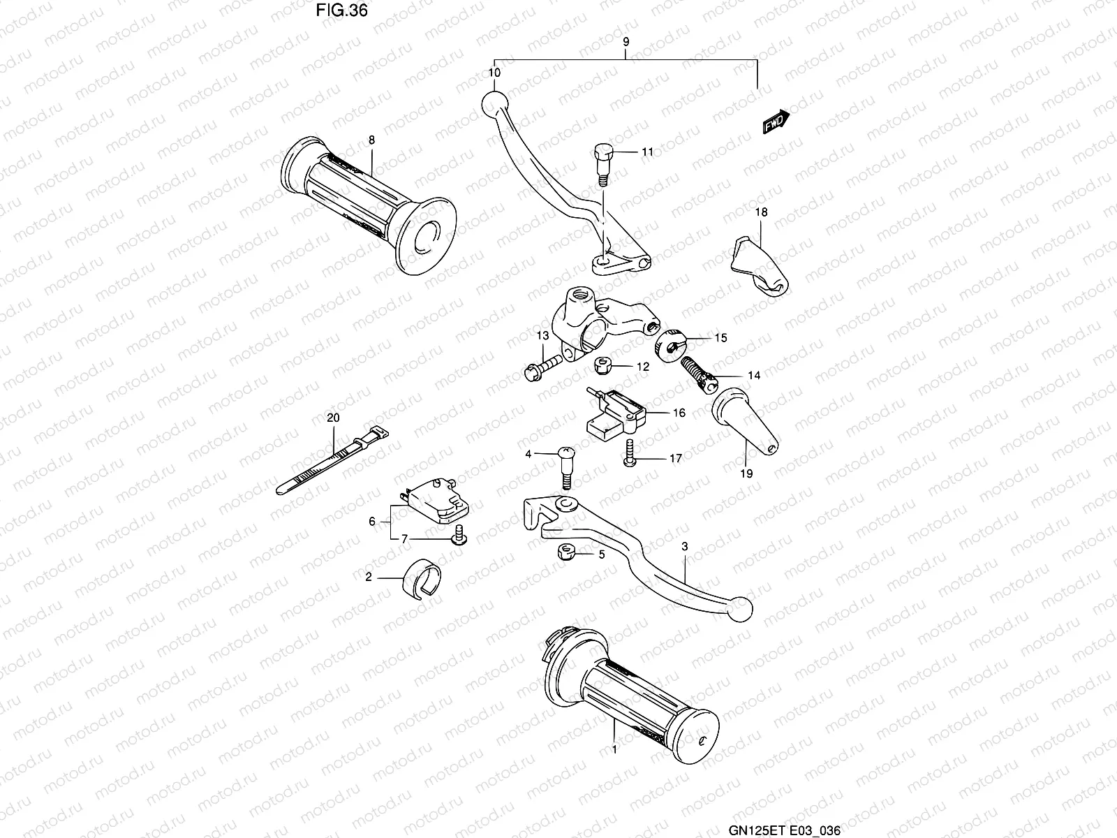 36 - HANDLE LEVER