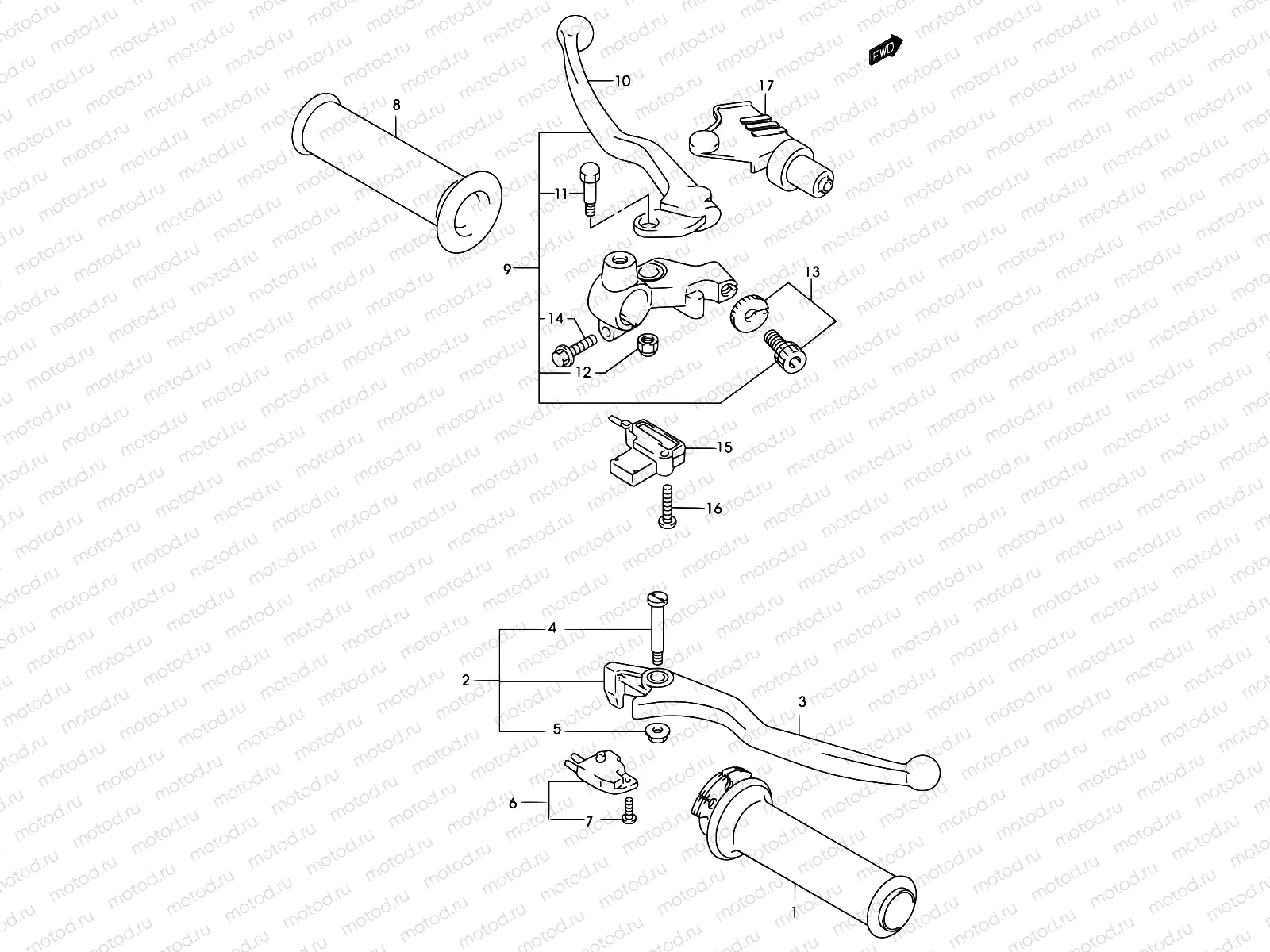 36 - HANDLE LEVER (MODEL K2)