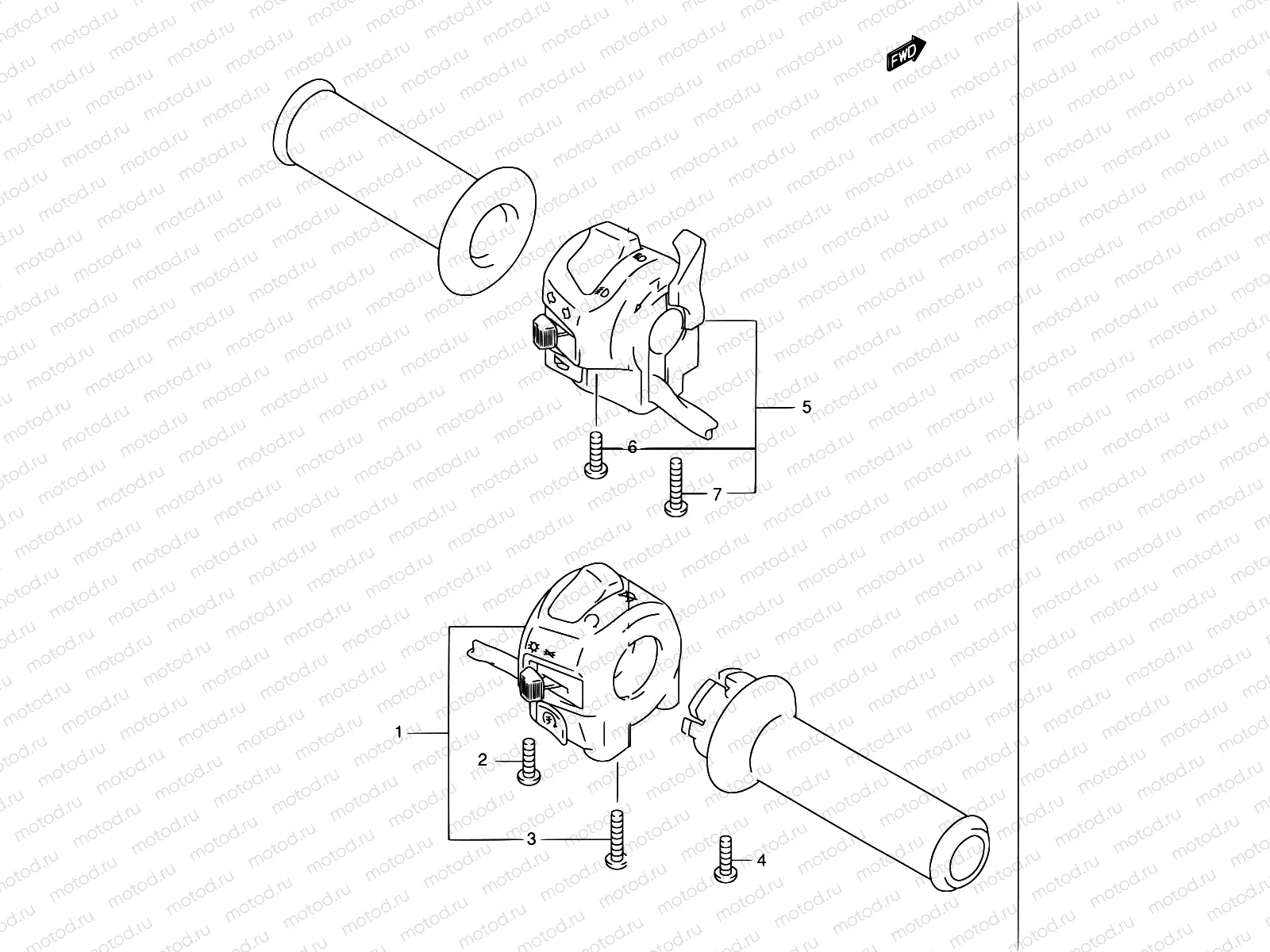 36 - HANDLE SWITCH (GSF1200K1/K2)
