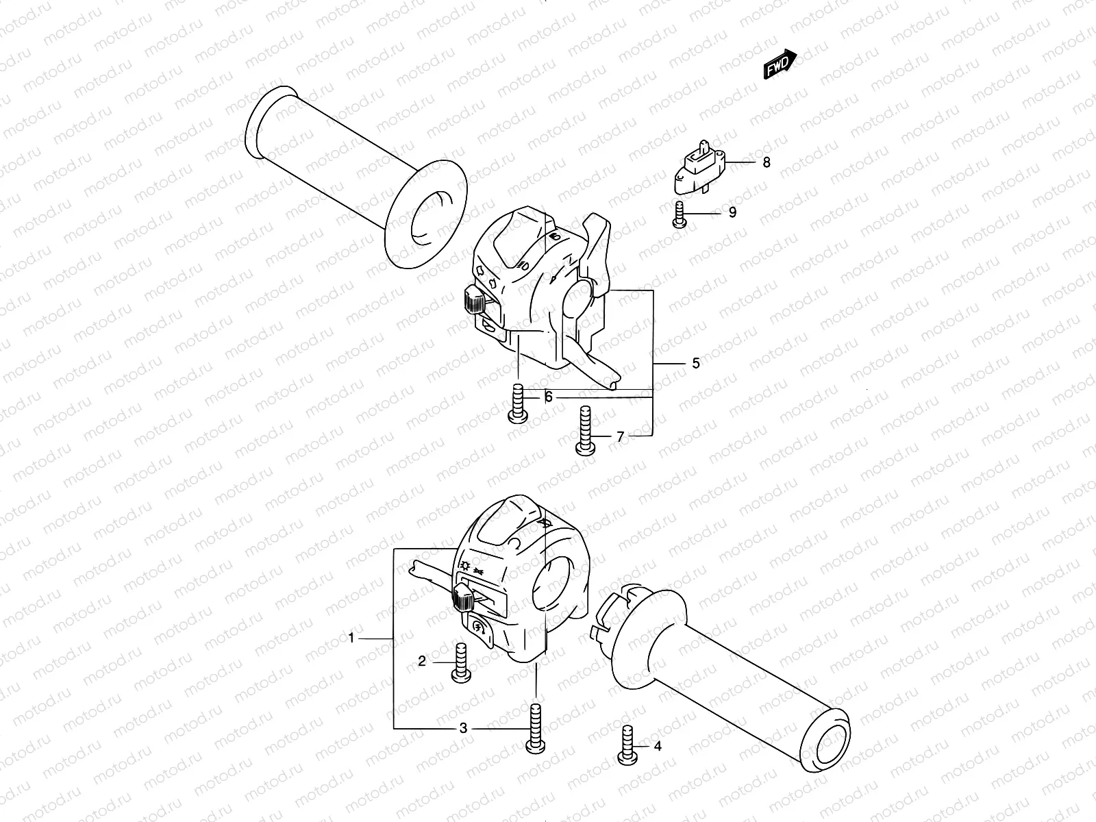 36 - HANDLE SWITCH (GSF600SY/SUY/SK1/SK2/SUK1/SUK2)