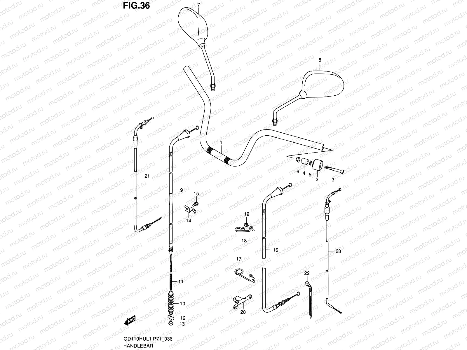 36 - HANDLEBAR