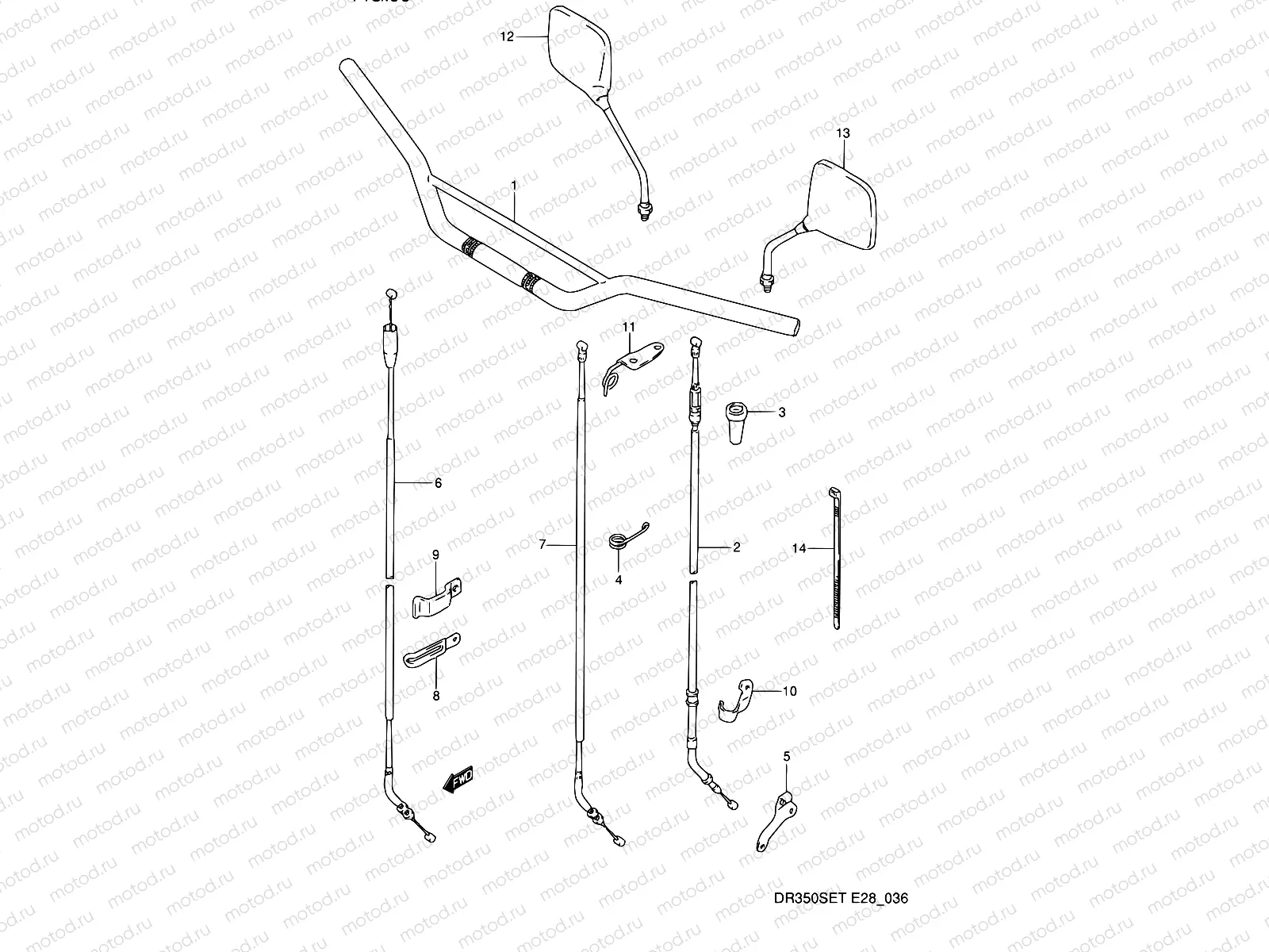 36 - HANDLEBAR (MODEL L/M)