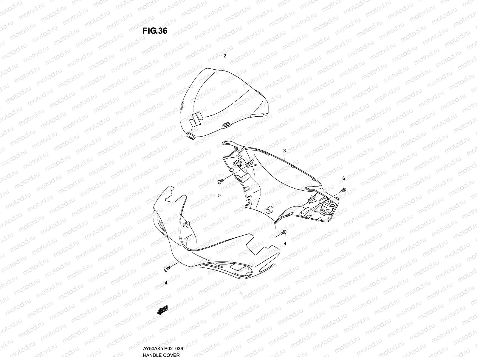 36 - HANDLECOVER (MOD EL K5)