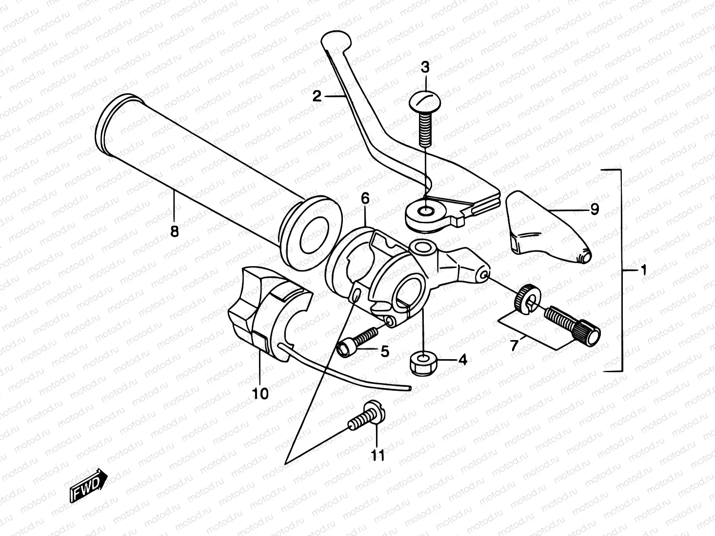 36 - LEFT HANDLE SWITCH