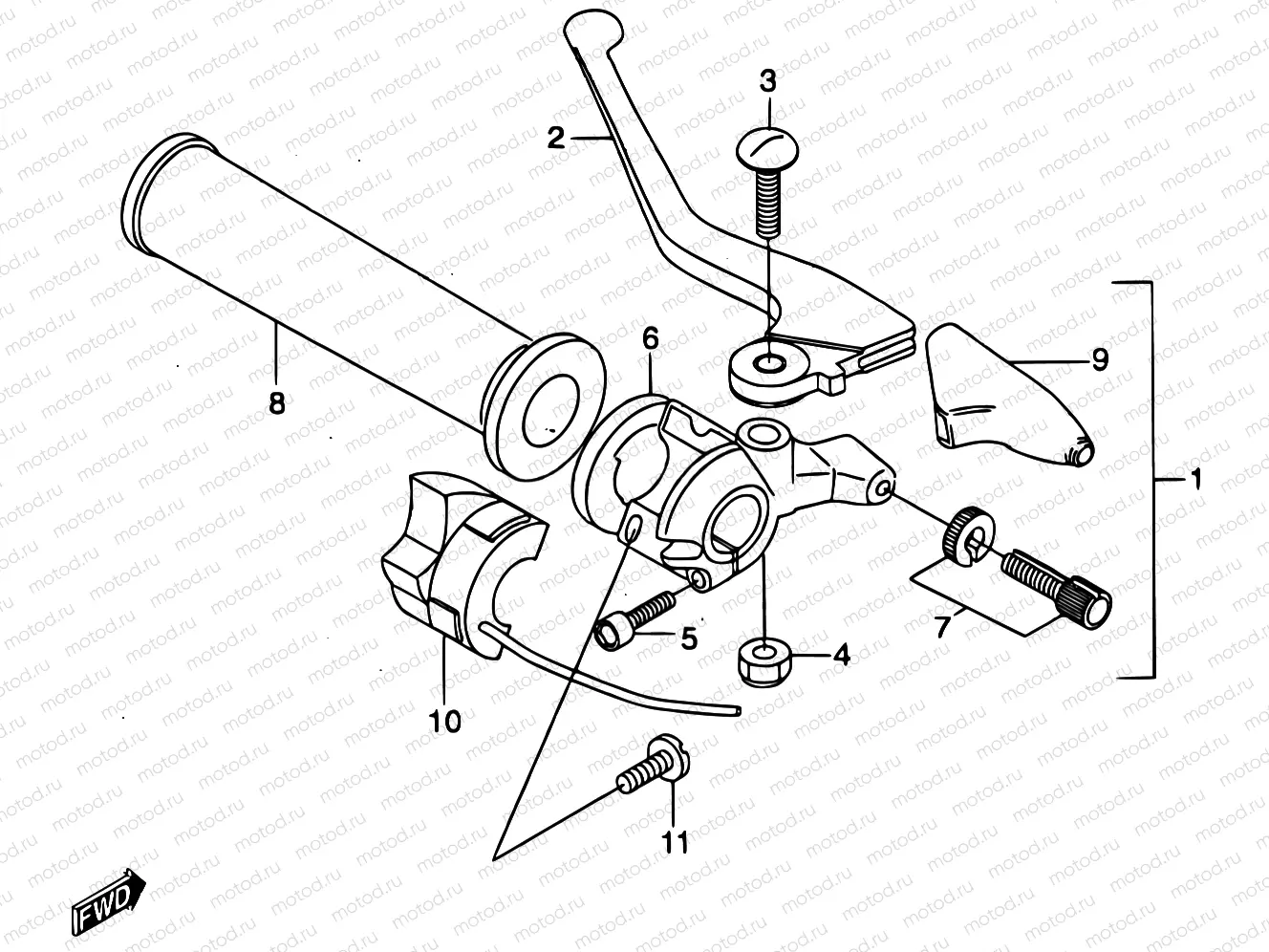 36 - LEFT HANDLE SWITCH