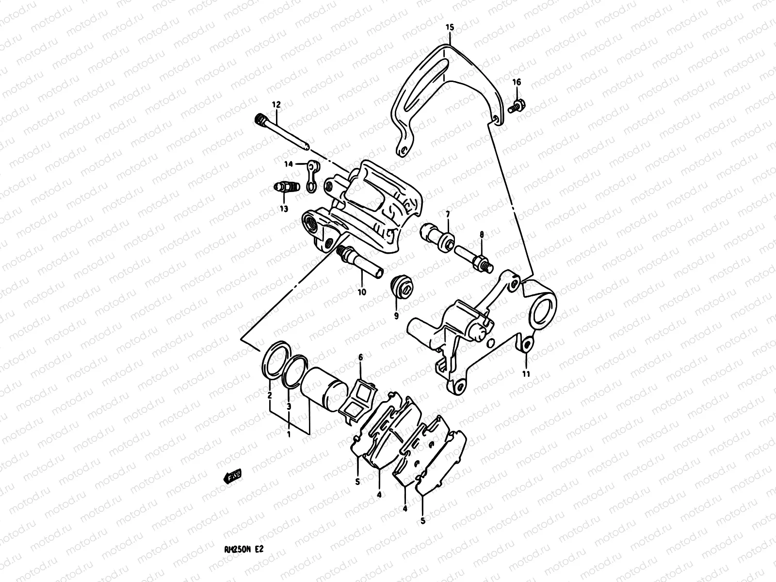 36 - REAR CALIPERS (MODEL K)
