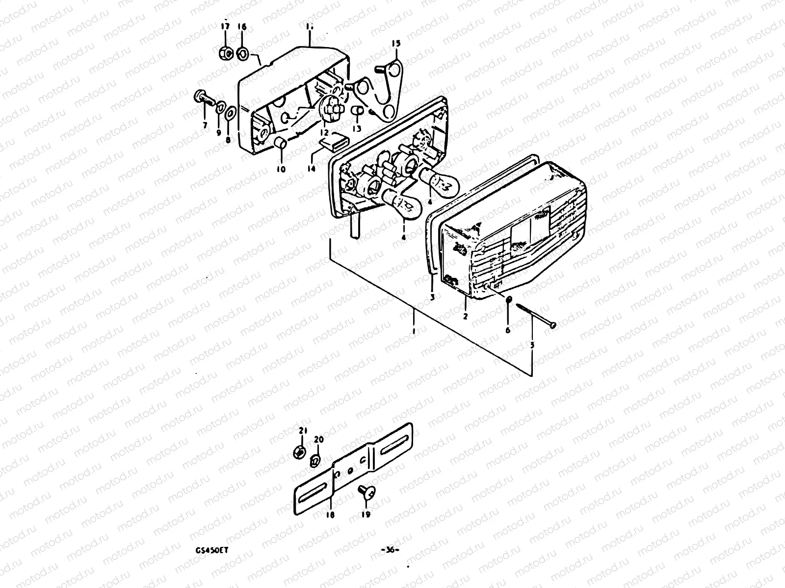 36 - REAR COMBINATION LAMP