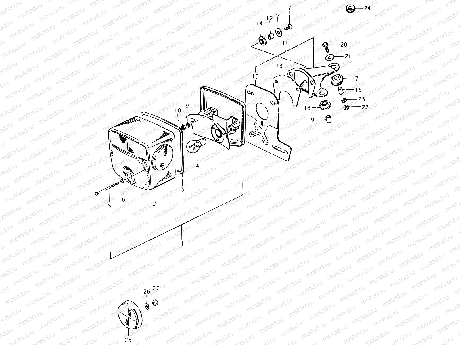 36 - REAR COMBINATION LAMP (E17)