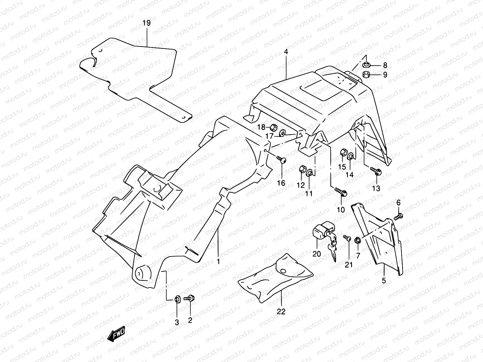 36 - REAR FENDER