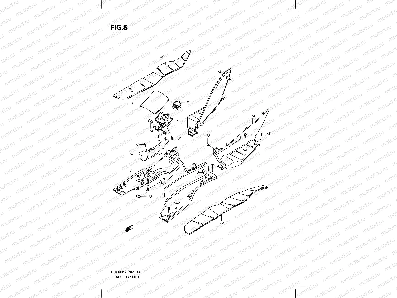 36 - REAR LEG SHIELD
