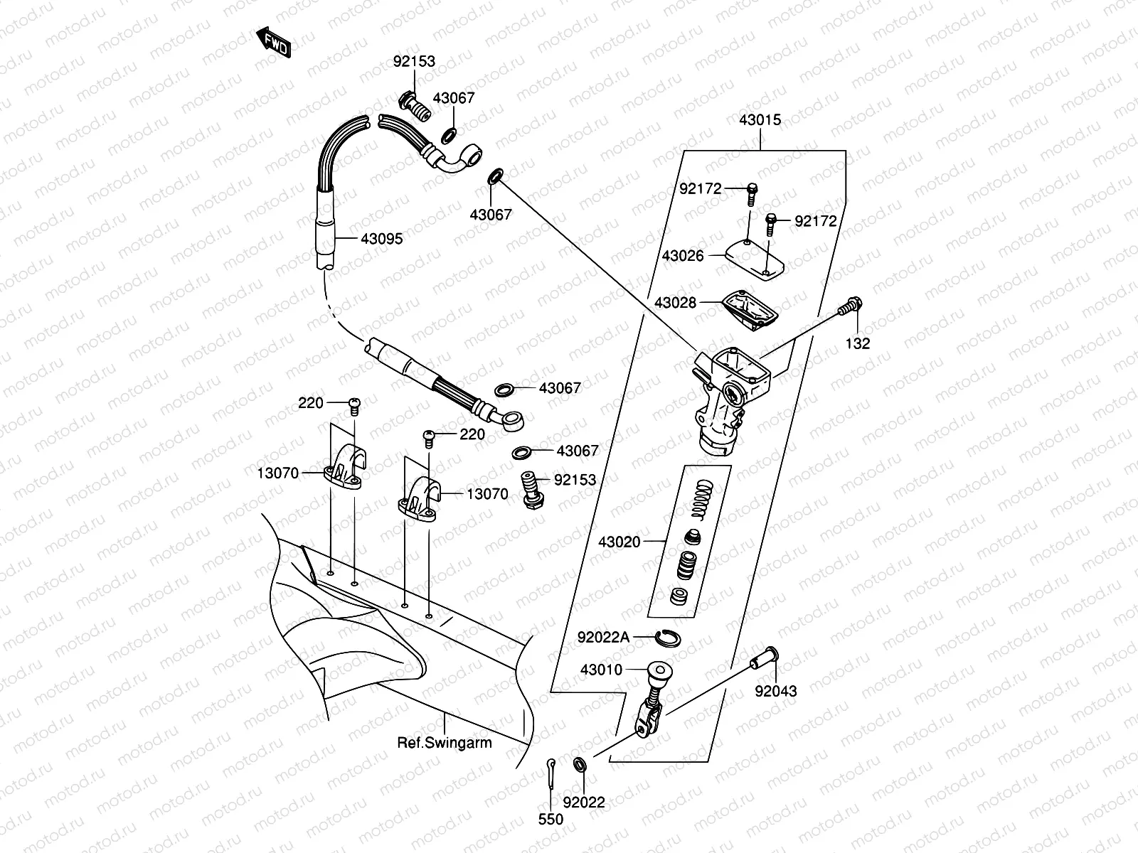 36 - REAR MASTER CYLINDER
