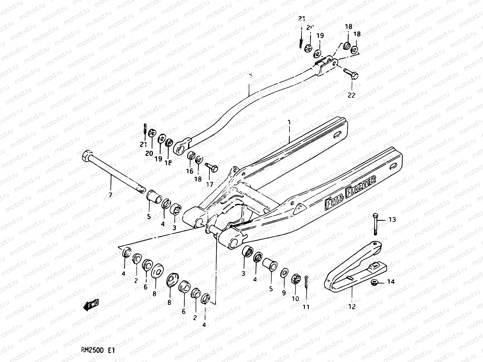 36 - REAR SWINGING ARM MODEL D