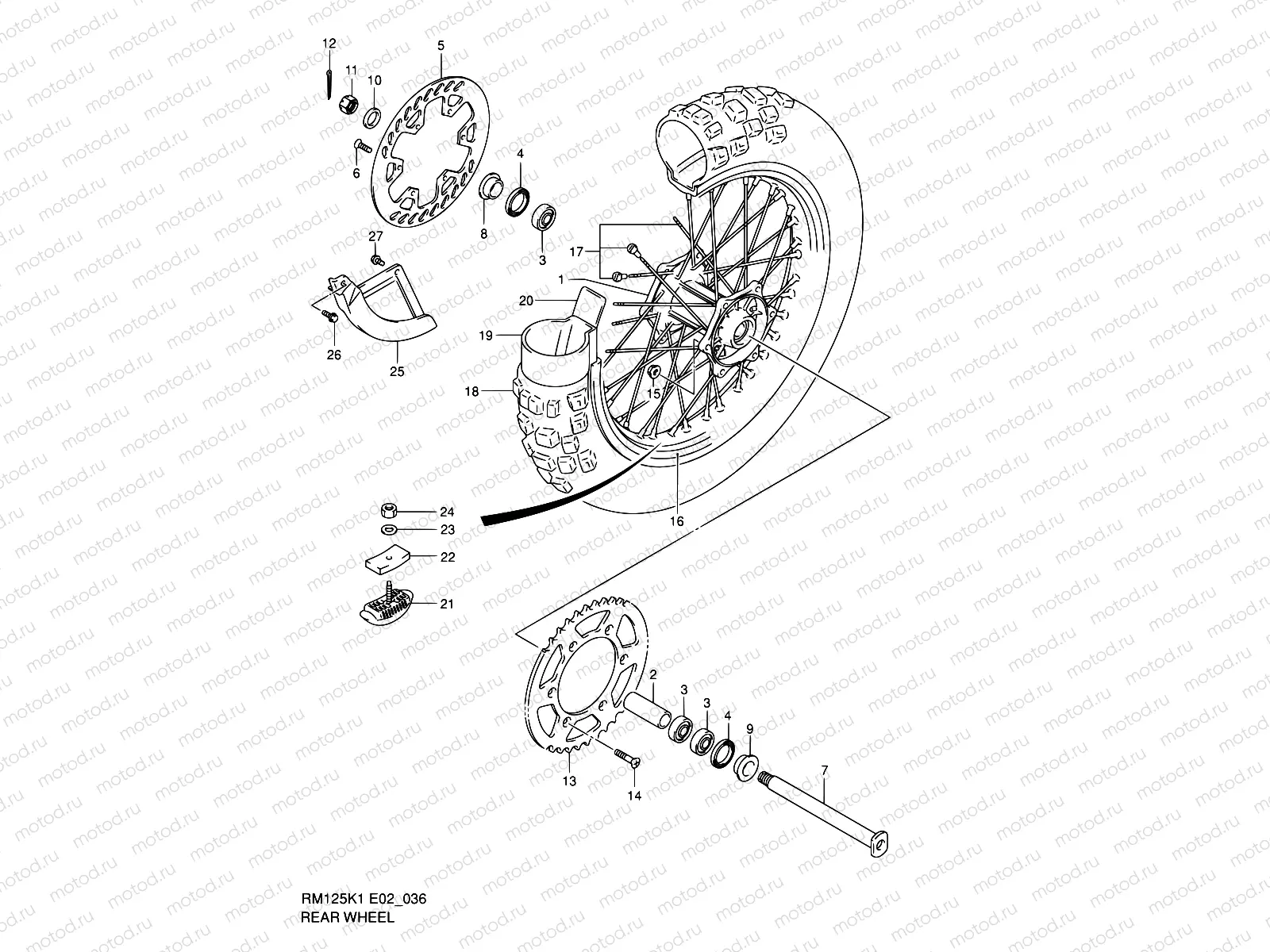 36 - REAR WHEEL