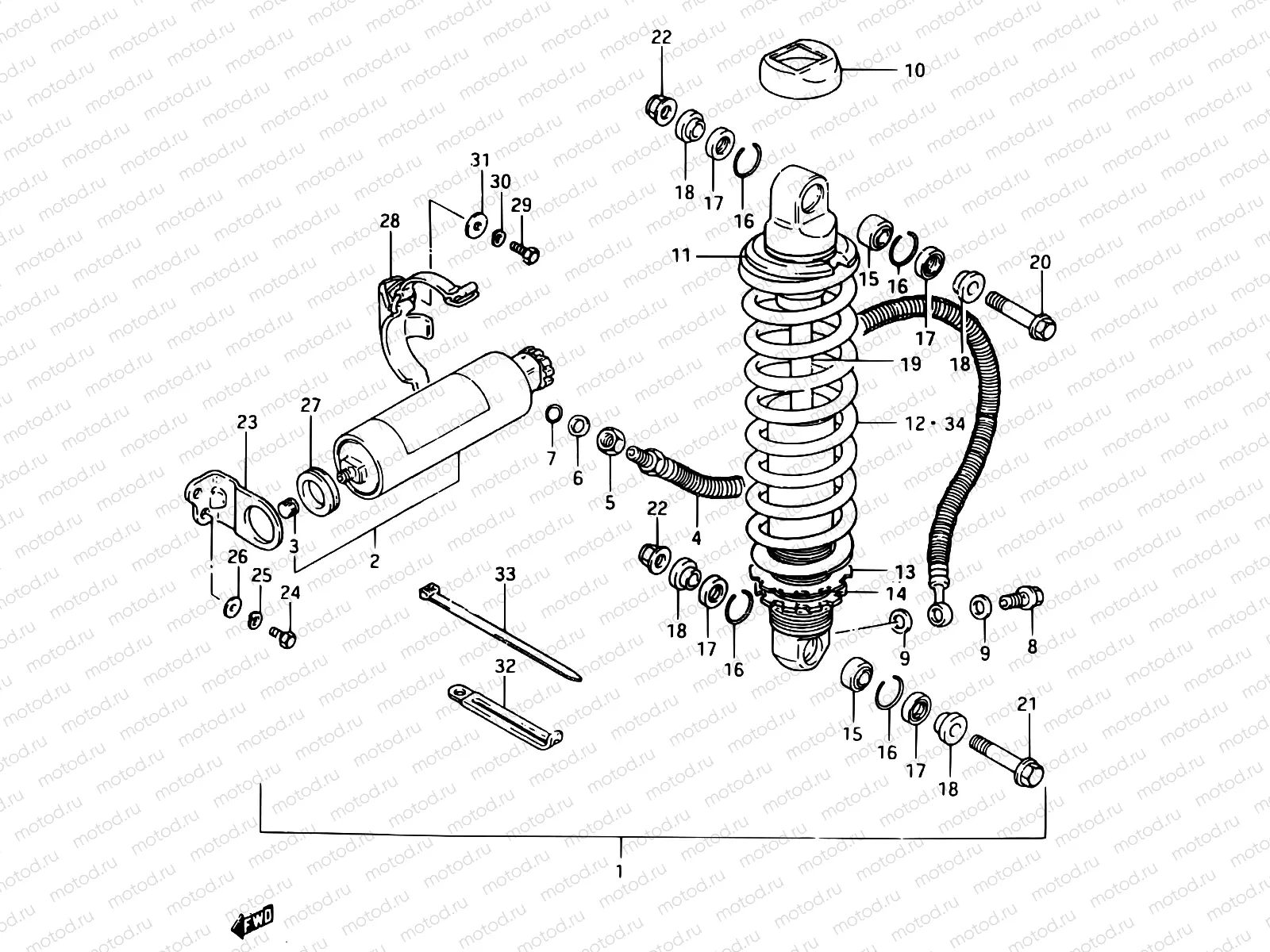 36 - SHOCK ABSORBER (MODEL E)