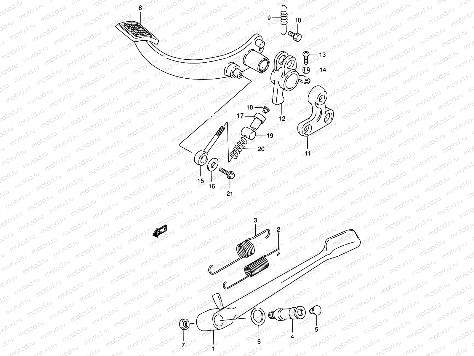 36 - STAND - REAR BRAKE