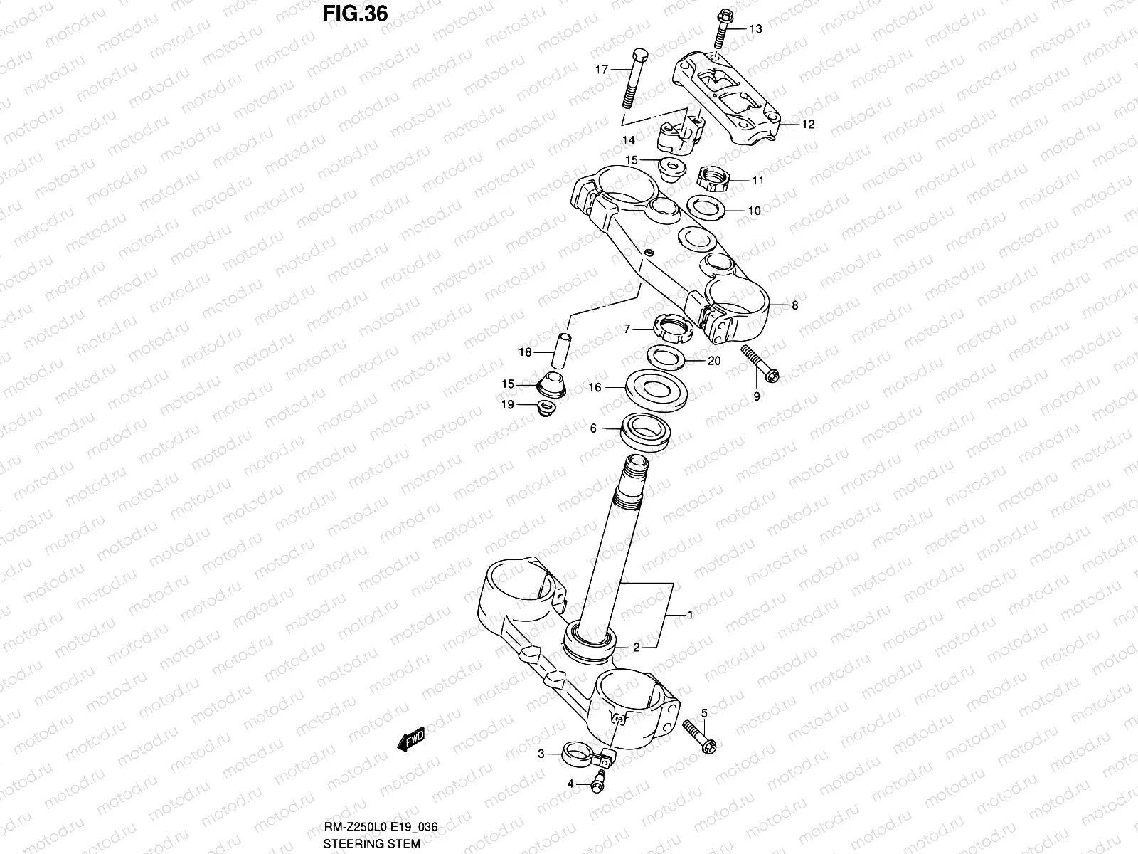 36 - STEERING STEM