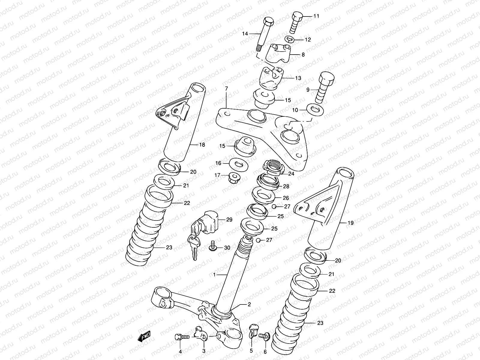 36 - STEERING STEM (P09)