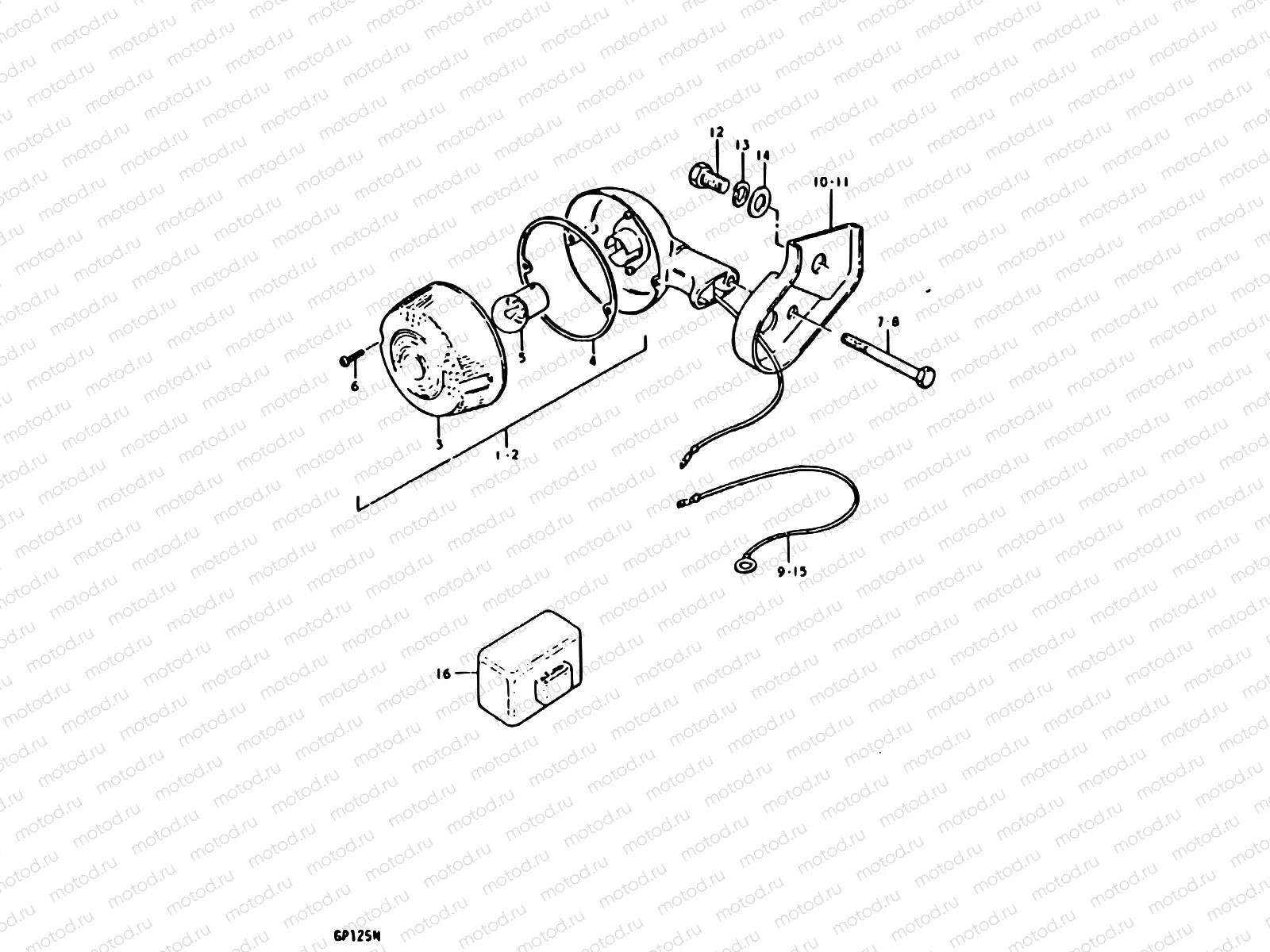 36 - TURN SIGNAL LAMP (GP125UC, GP125UN)