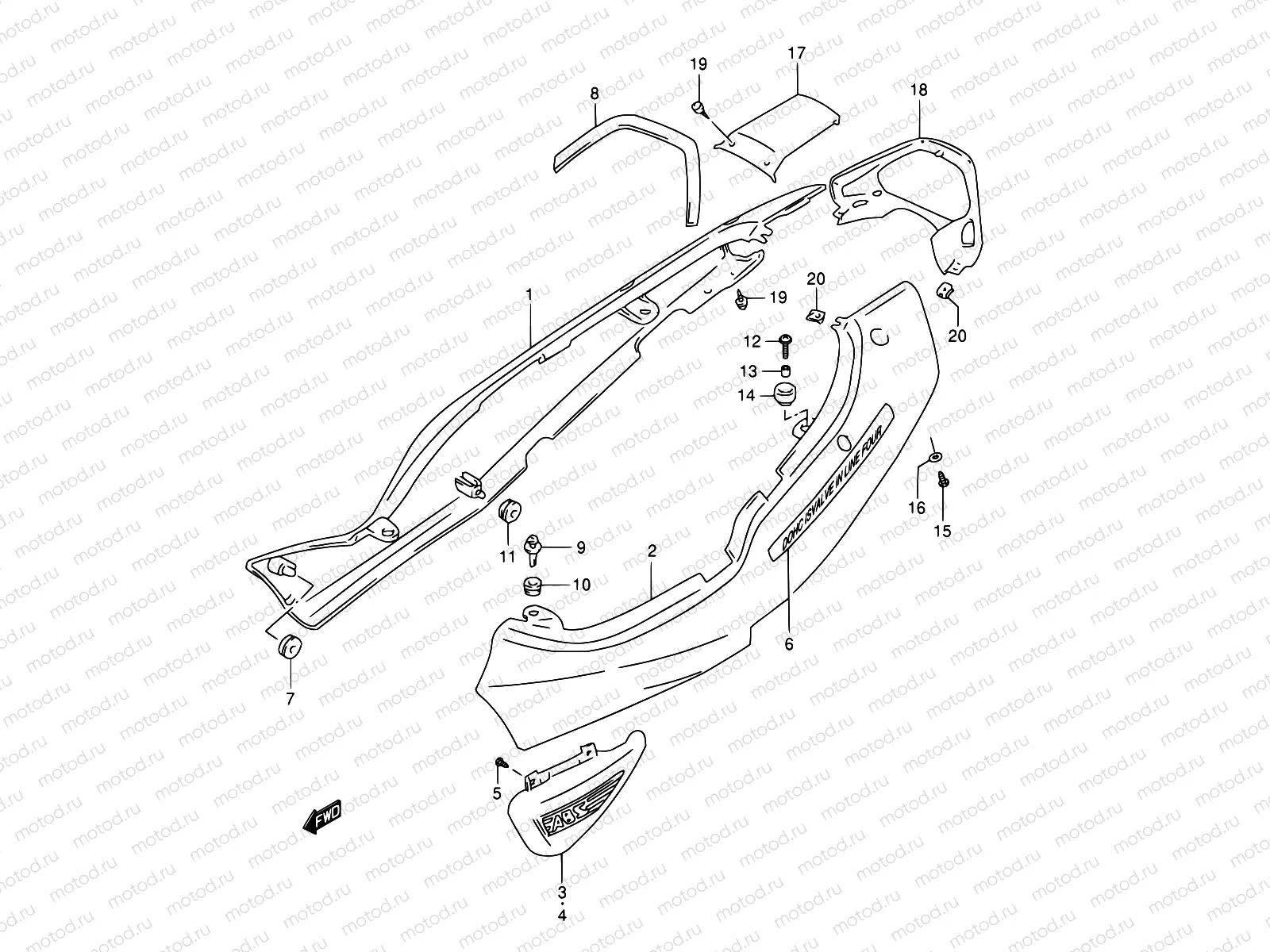 36A - FRAME COVER (GSF1200SAV)